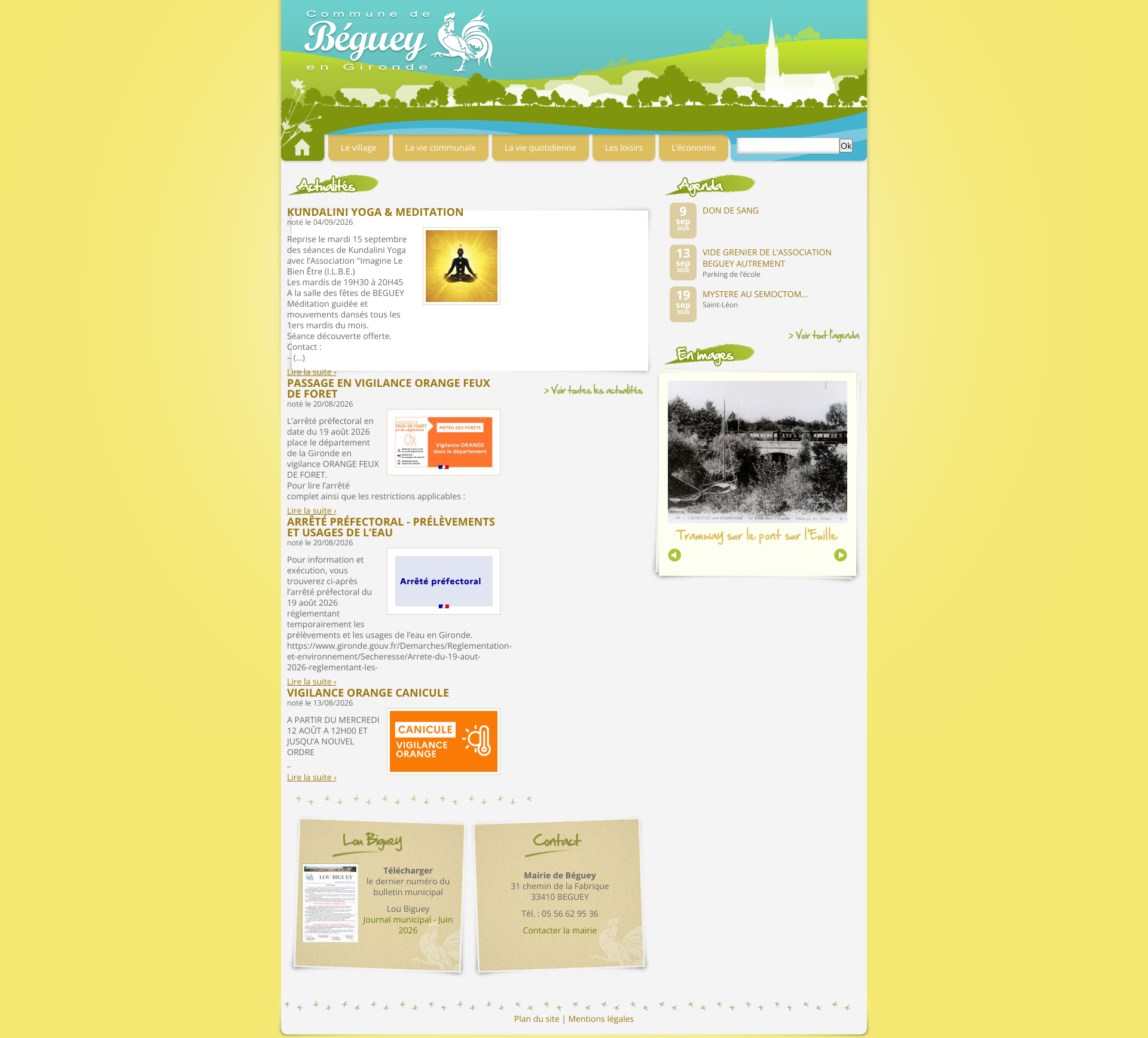 Aperçu du site