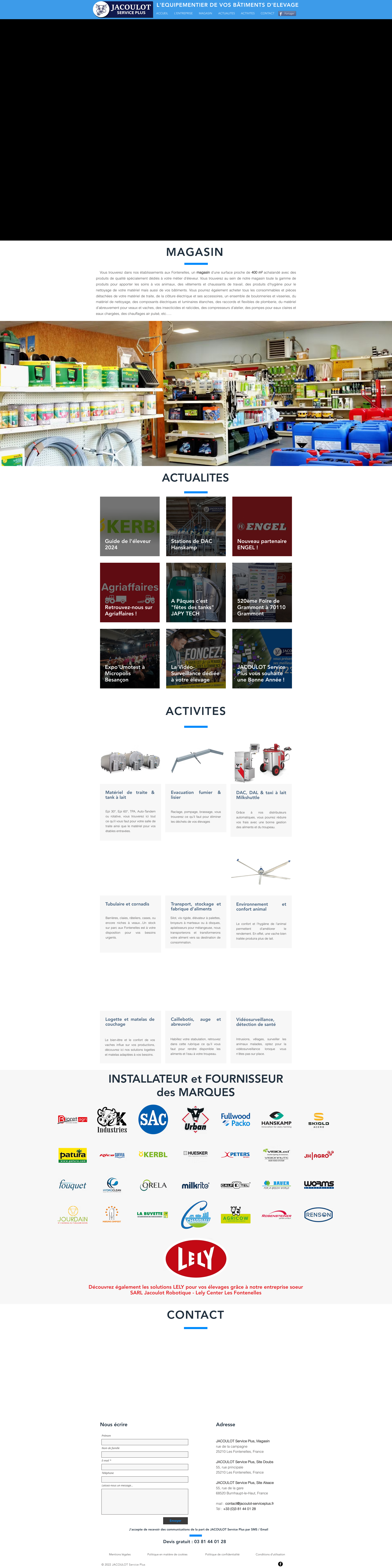 Aperçu du site