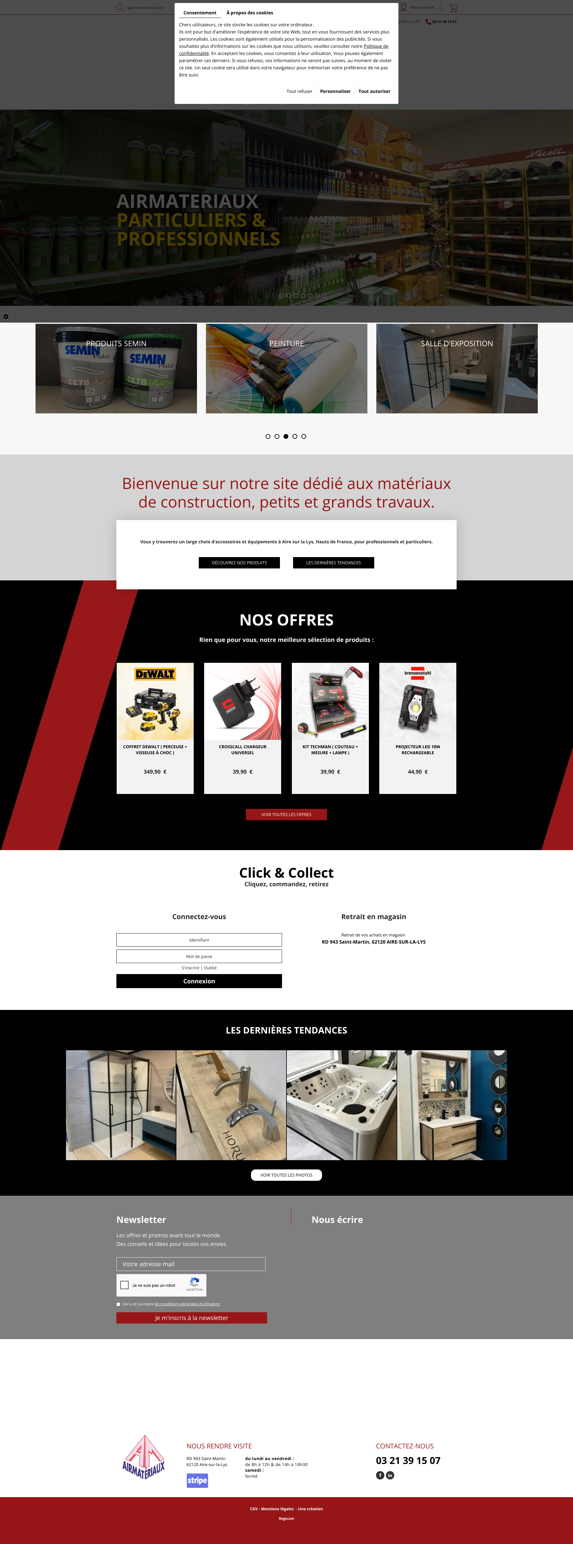 Aperçu du site