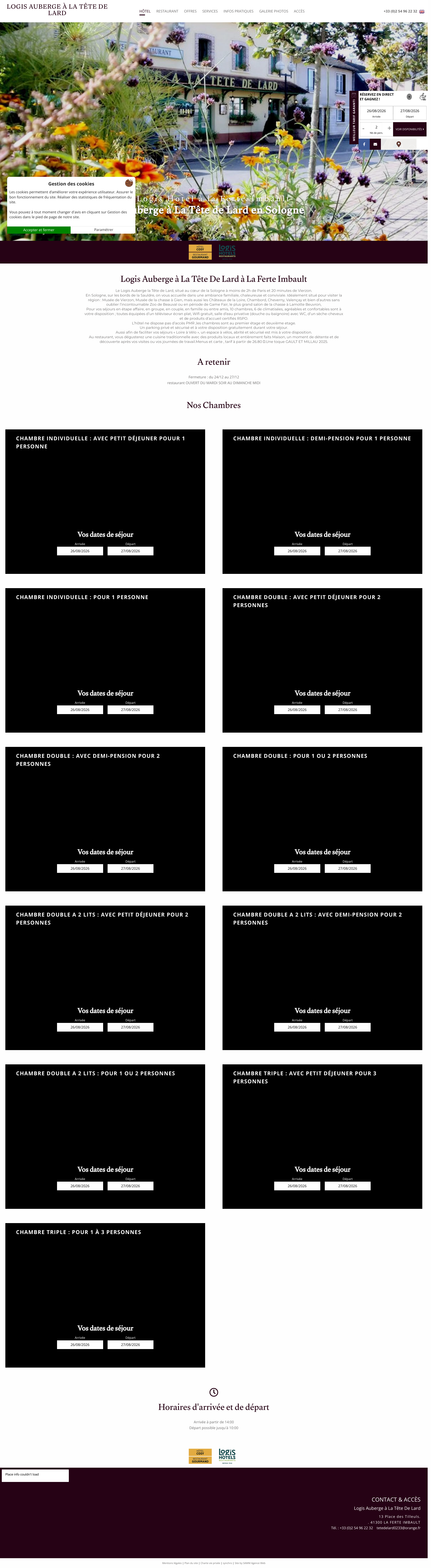 Aperçu du site