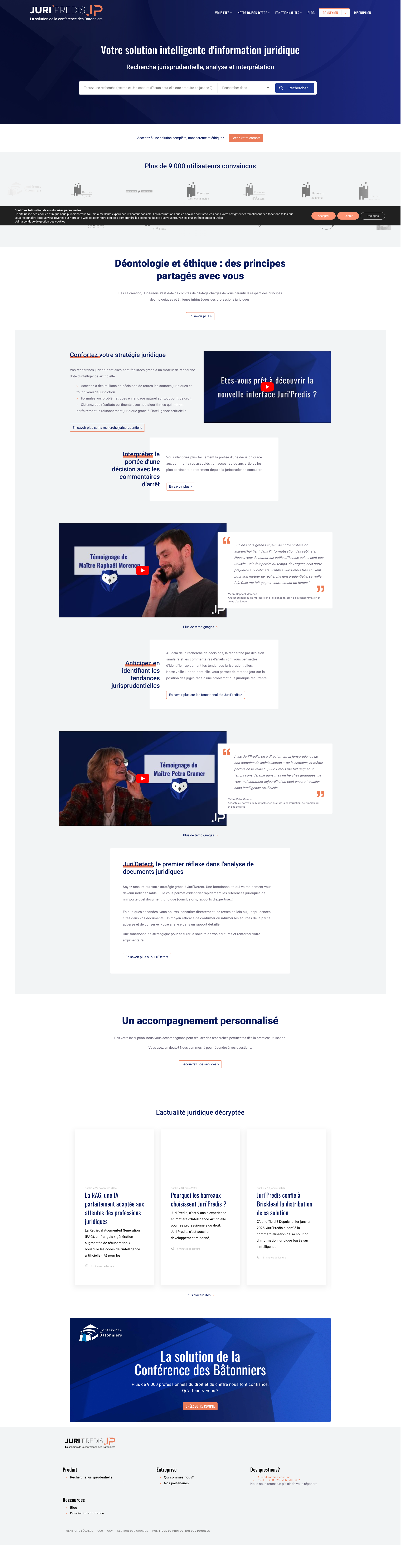 Aperçu du site