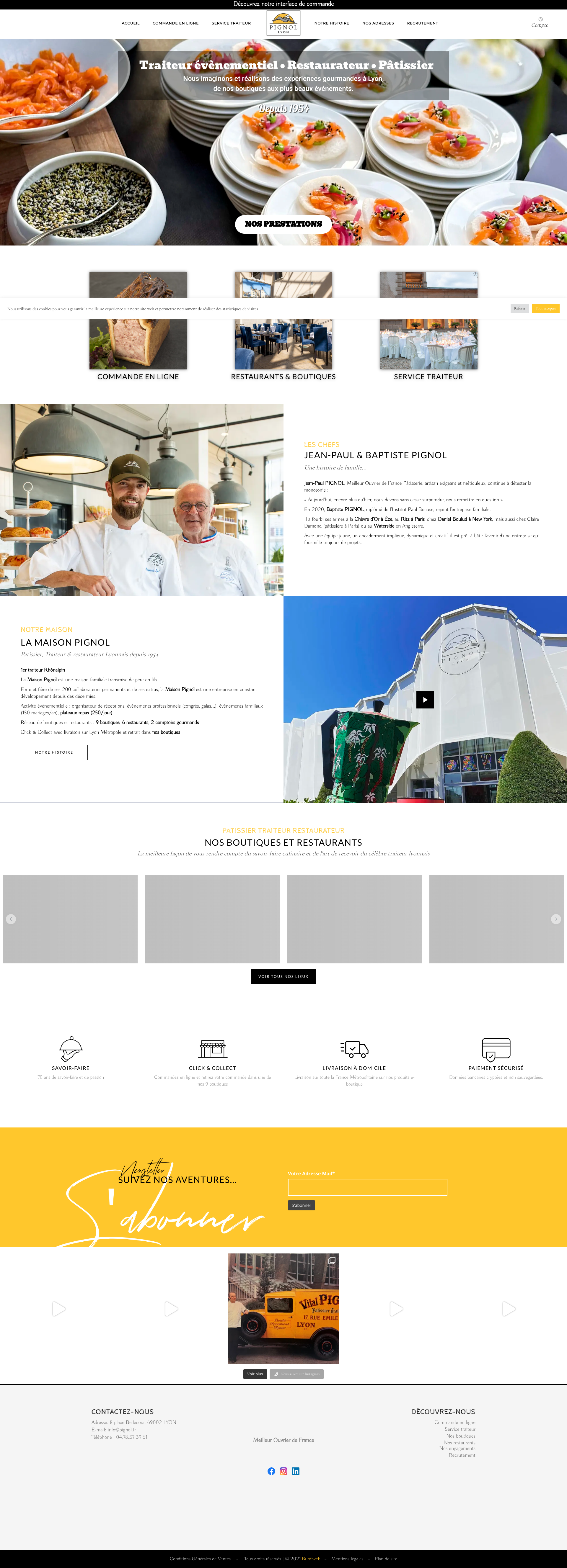 Aperçu du site