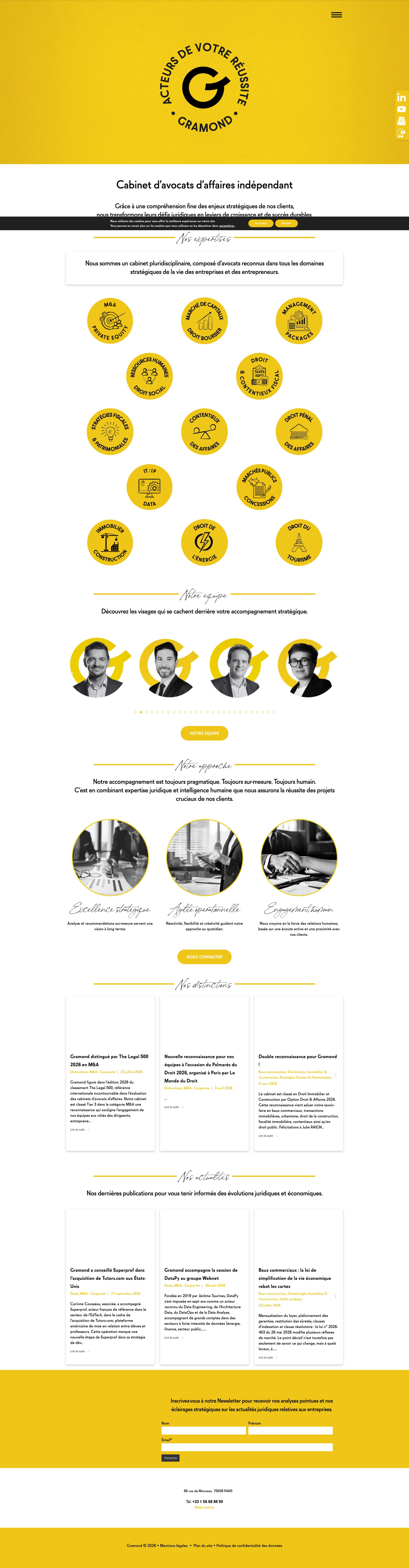 Aperçu du site