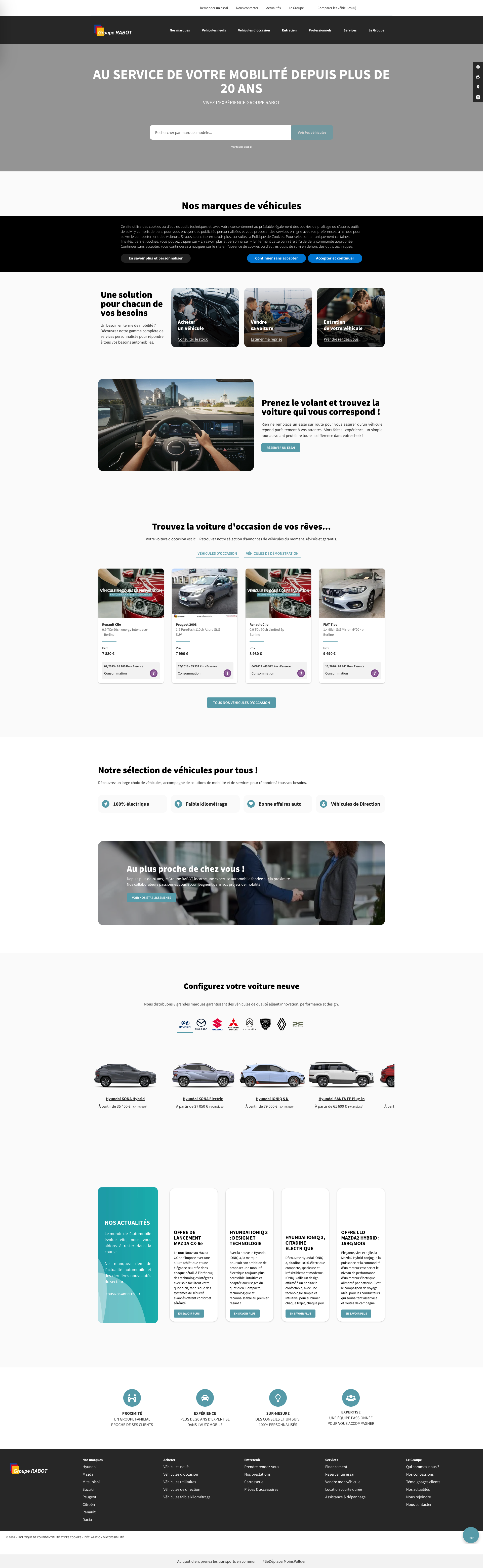 Aperçu du site