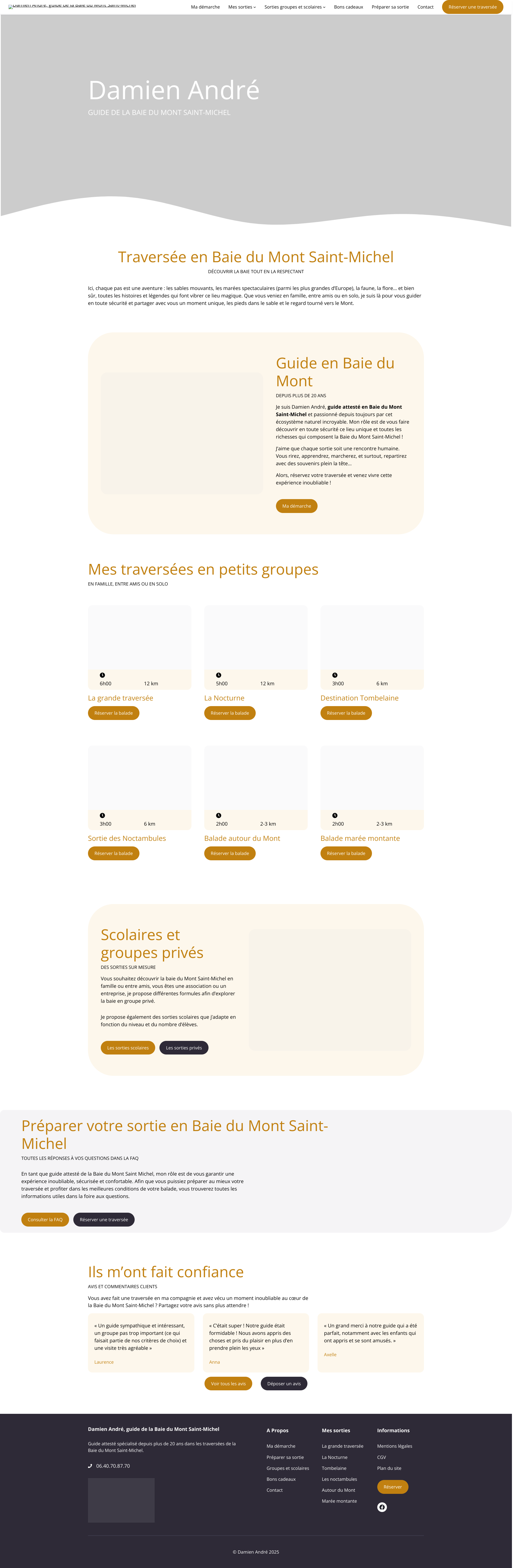 Aperçu du site