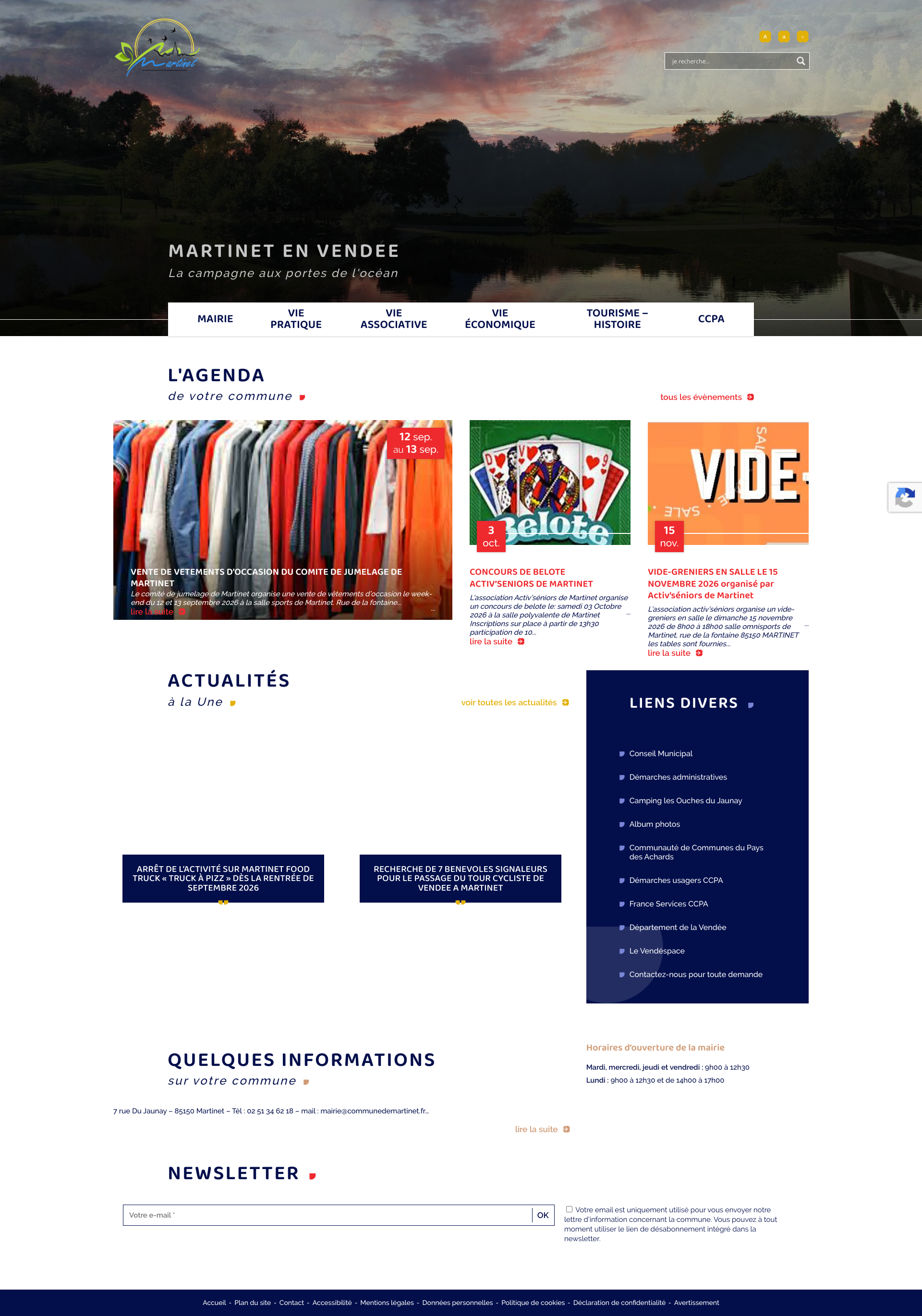 Aperçu du site