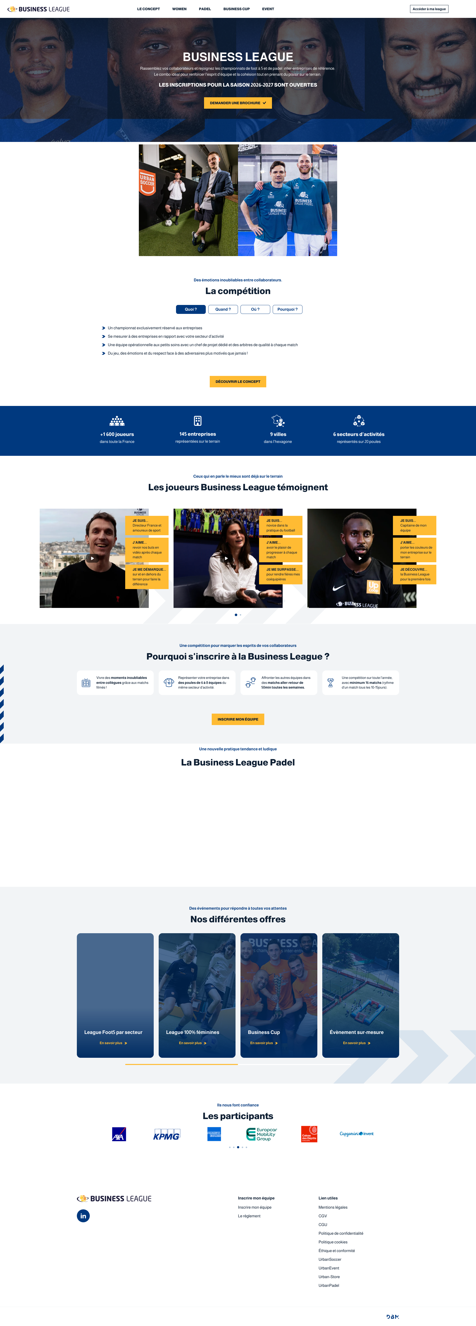 Aperçu du site