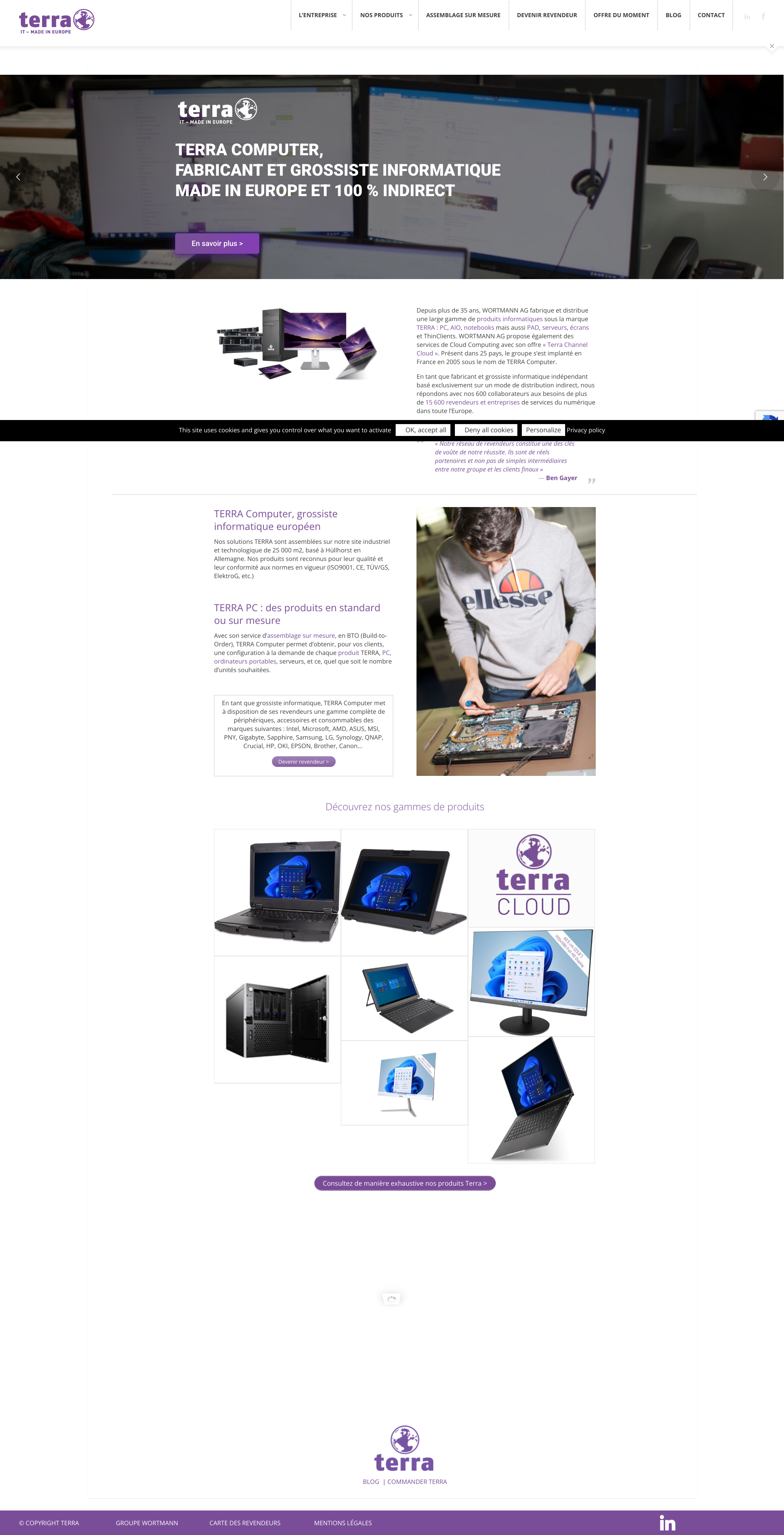 Aperçu du site