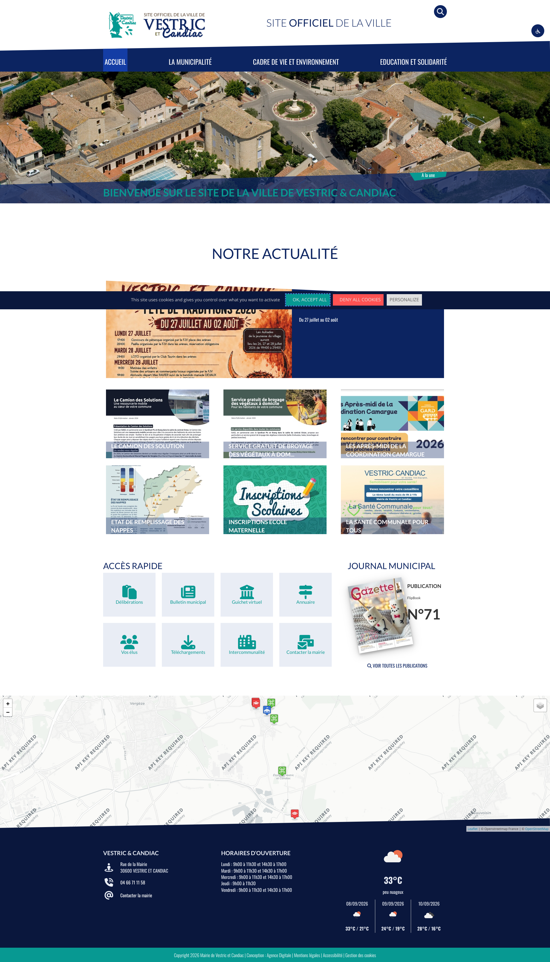 Aperçu du site