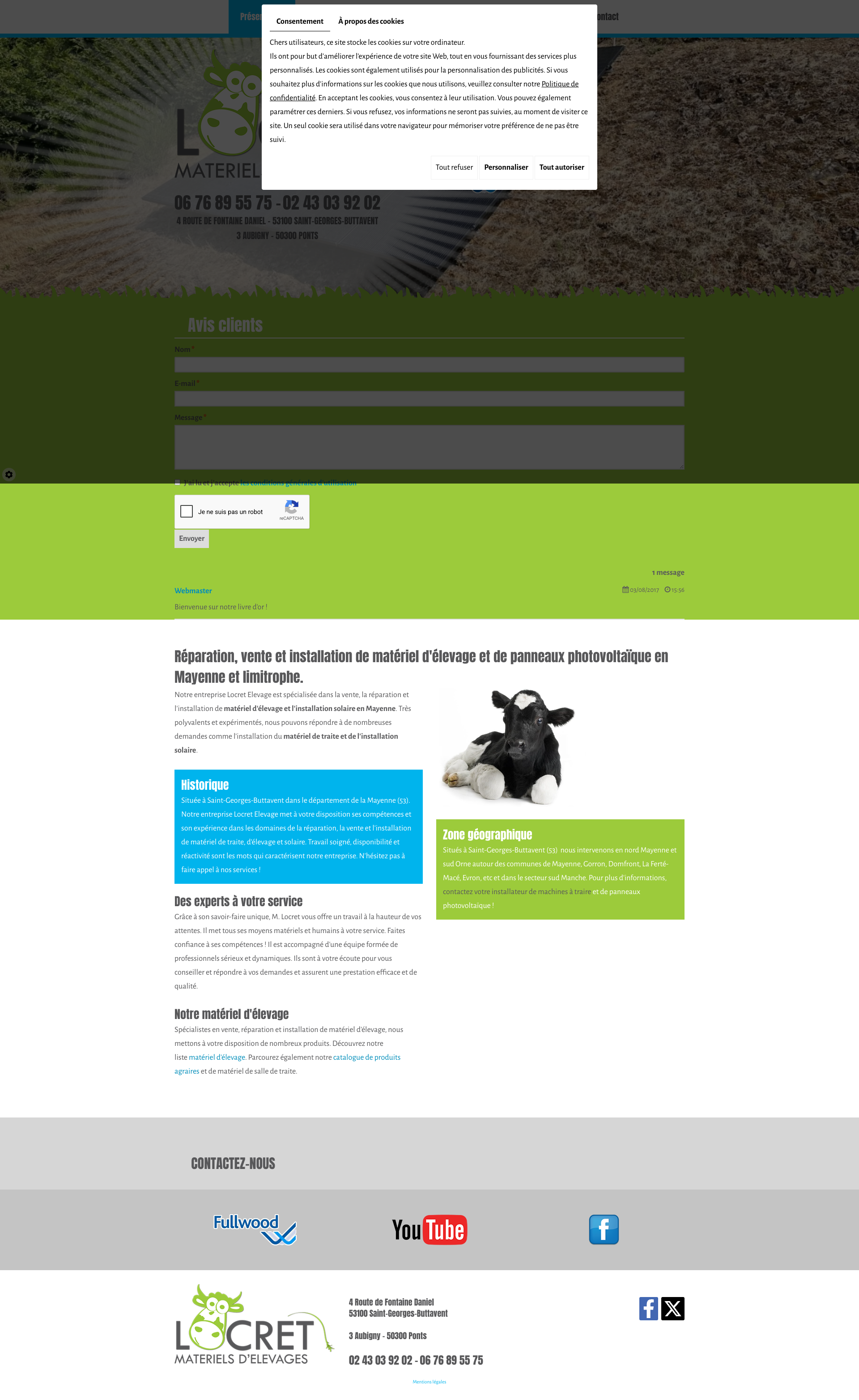 Aperçu du site