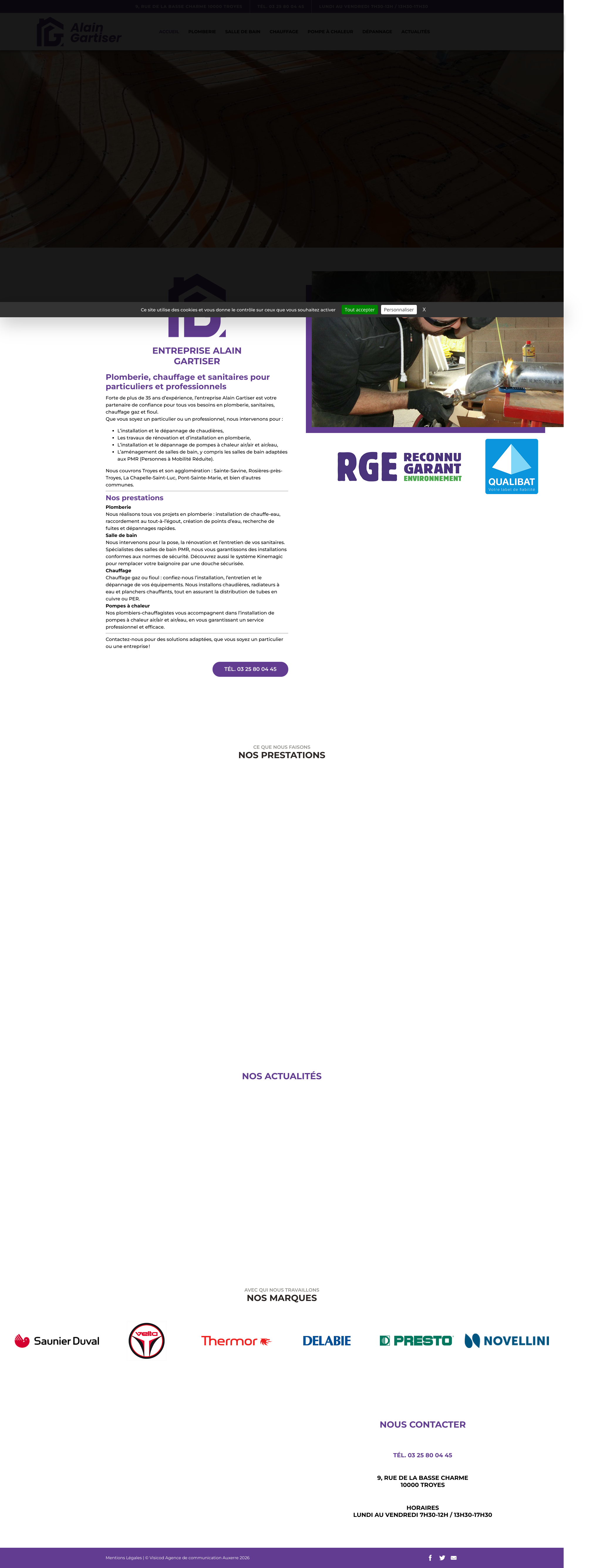 Aperçu du site