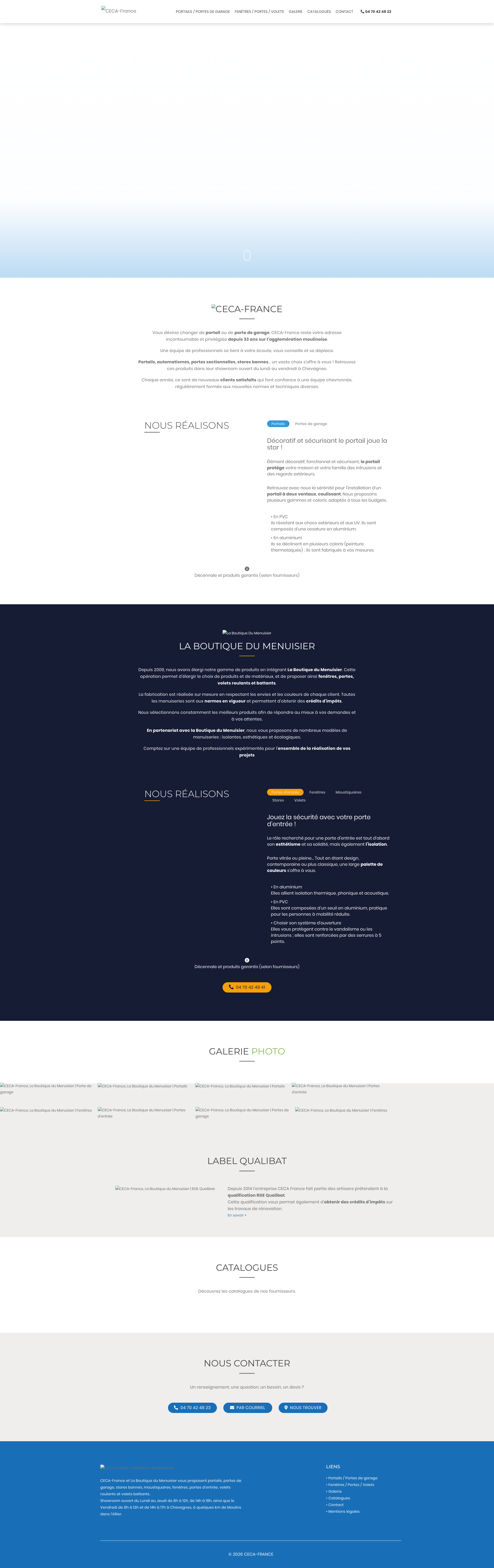 Aperçu du site
