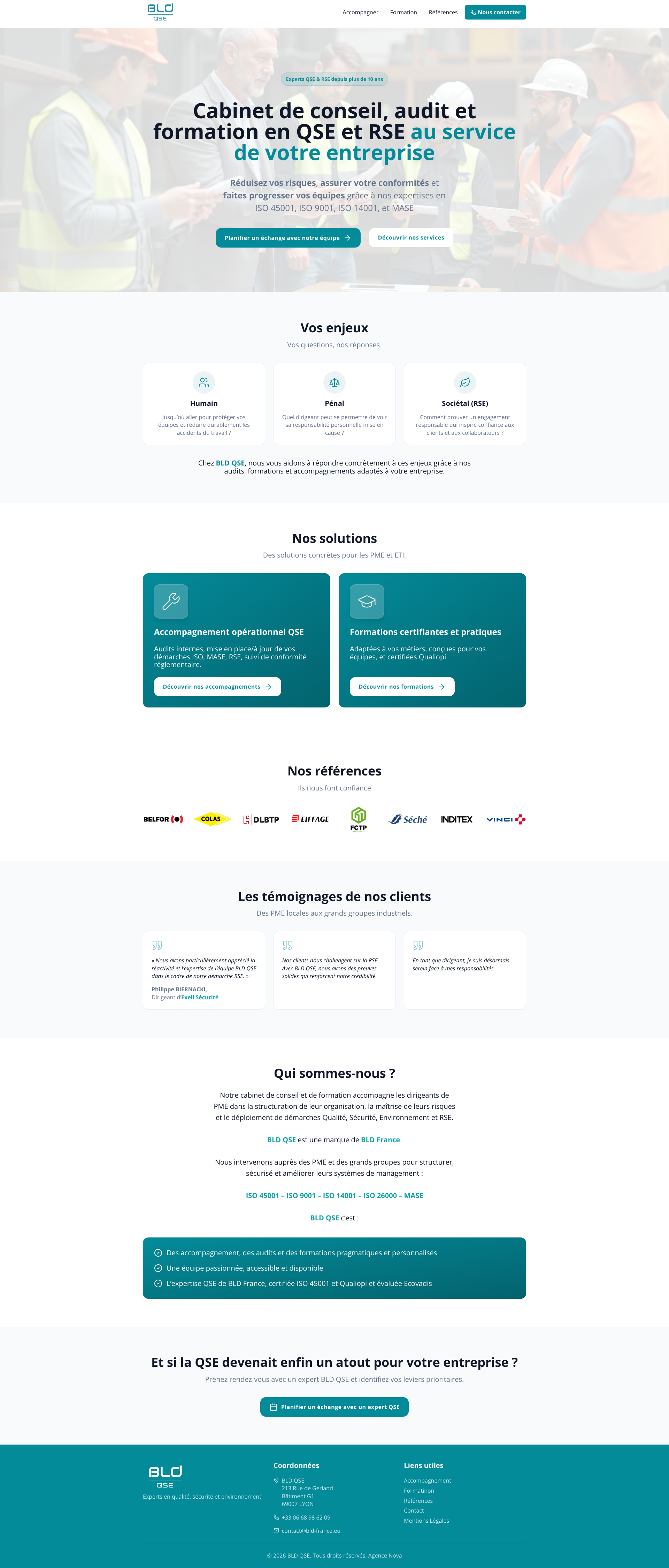 Aperçu du site