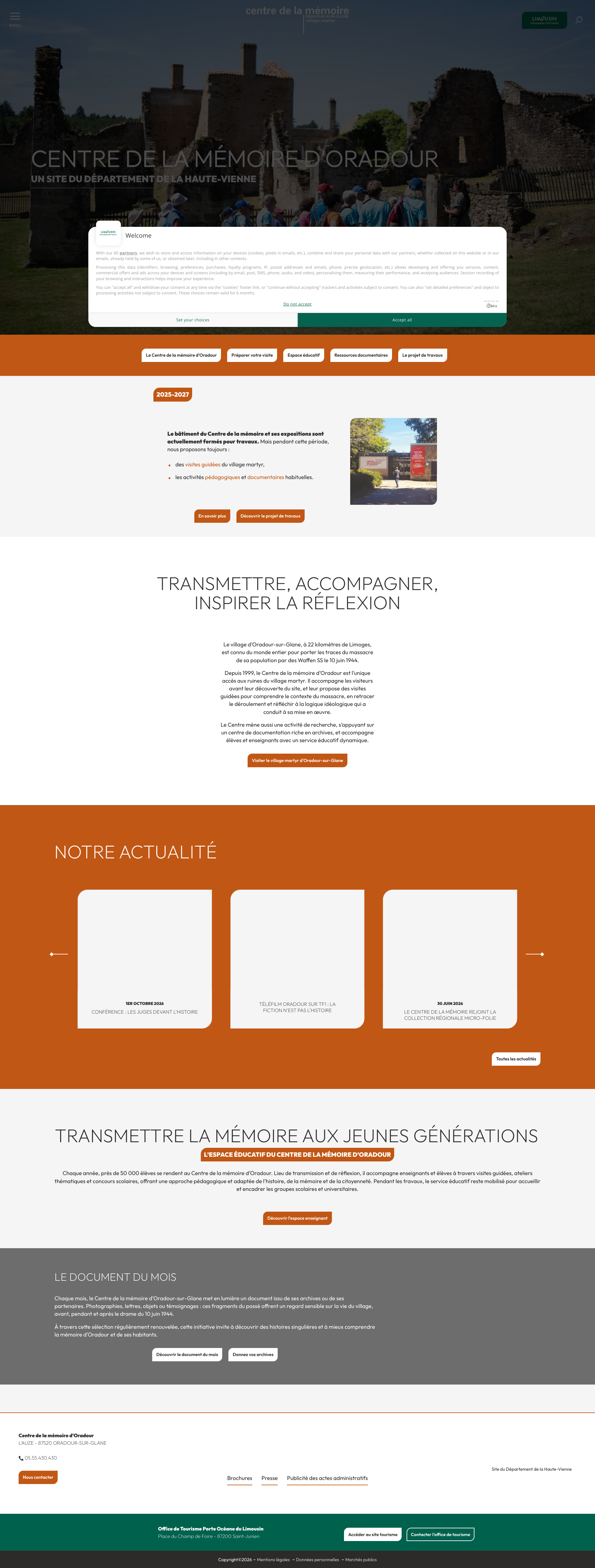 Aperçu du site