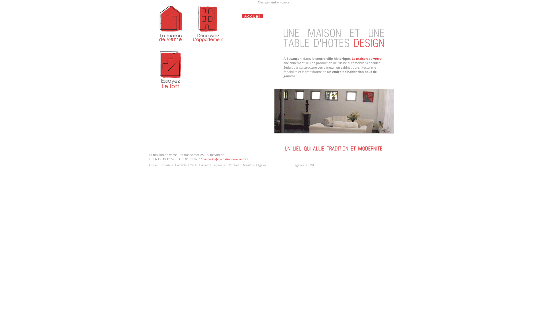Aperçu du site
