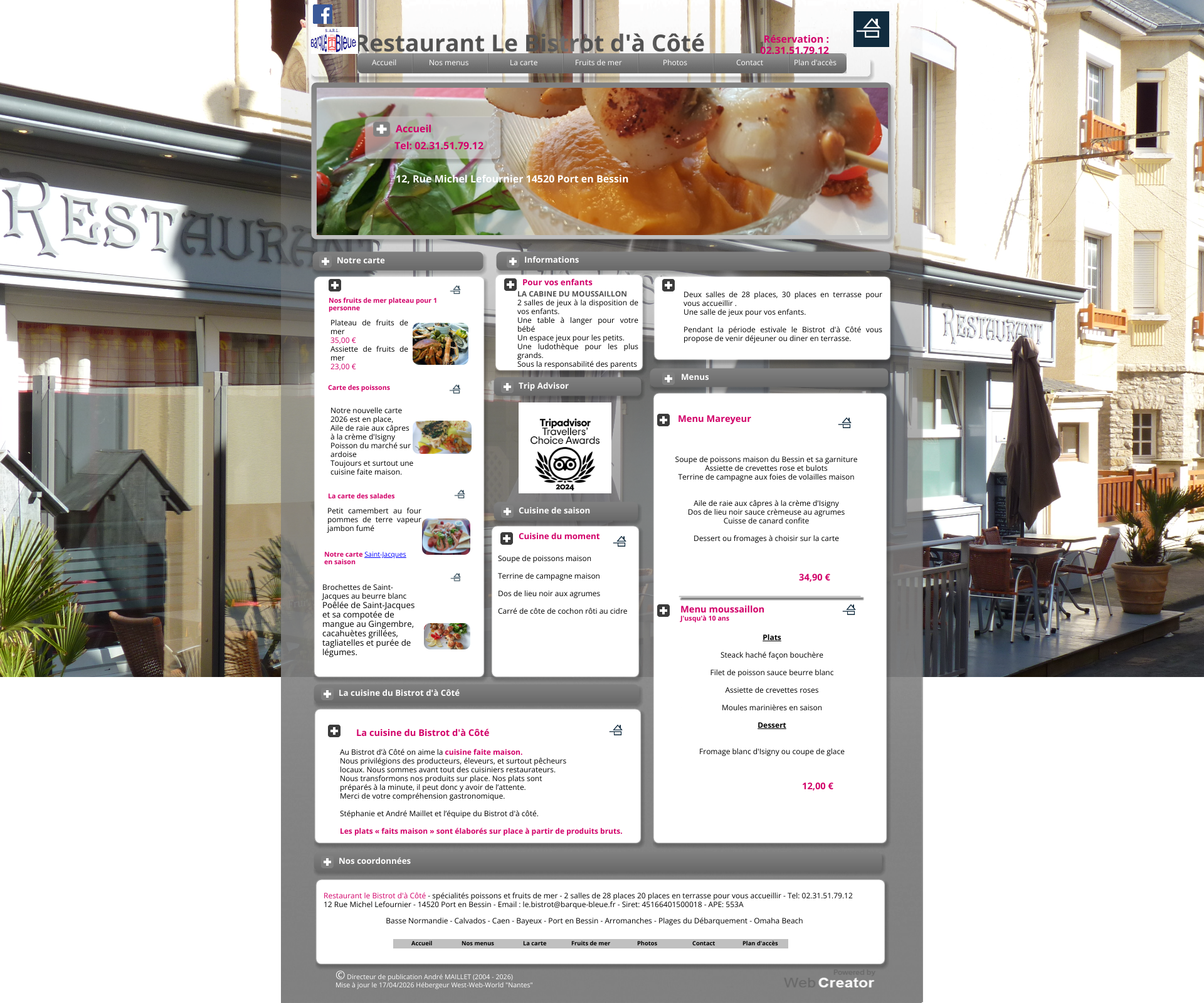 Aperçu du site