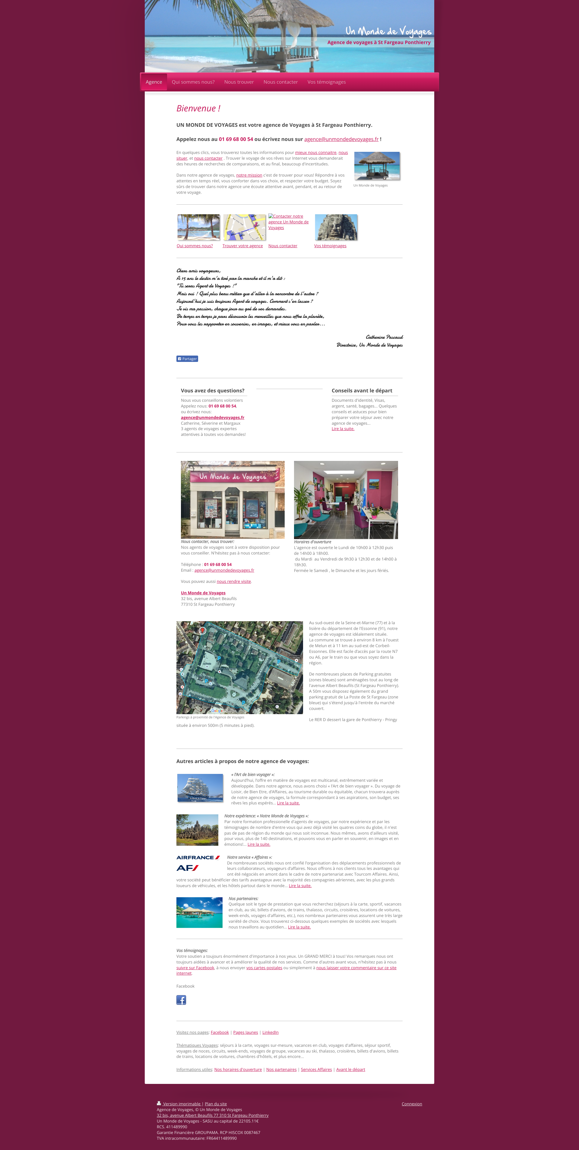 Aperçu du site