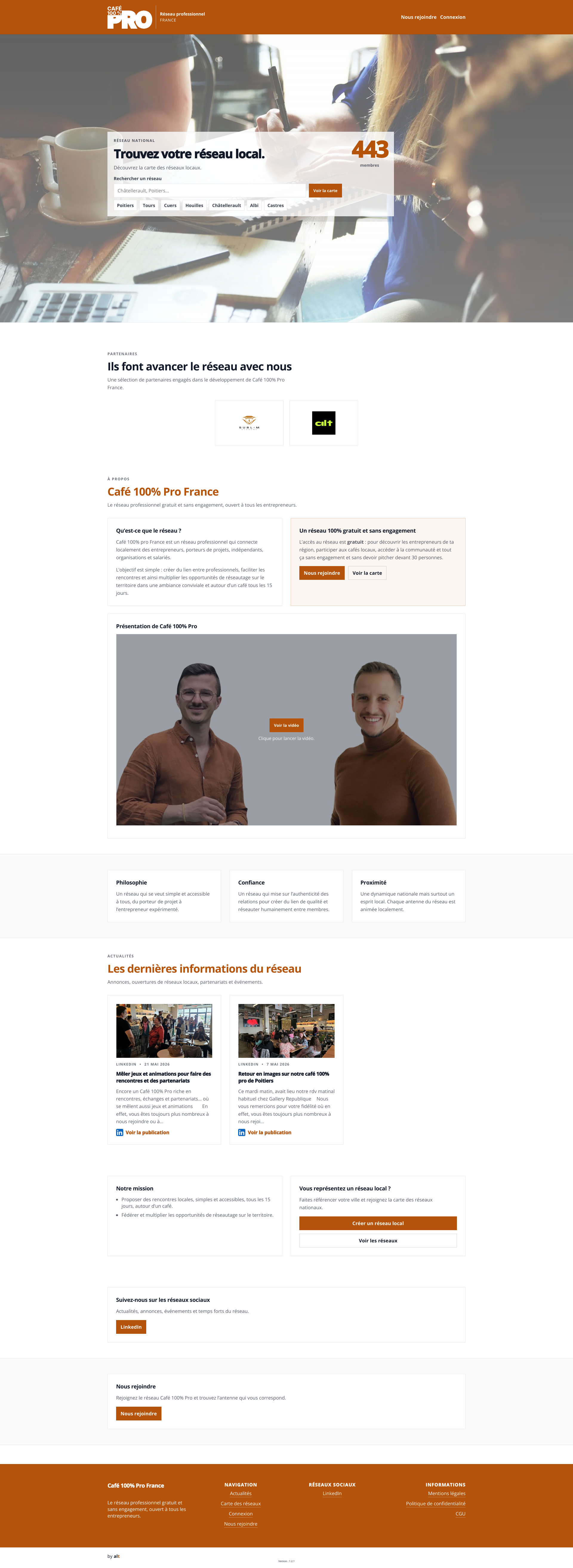 Aperçu du site