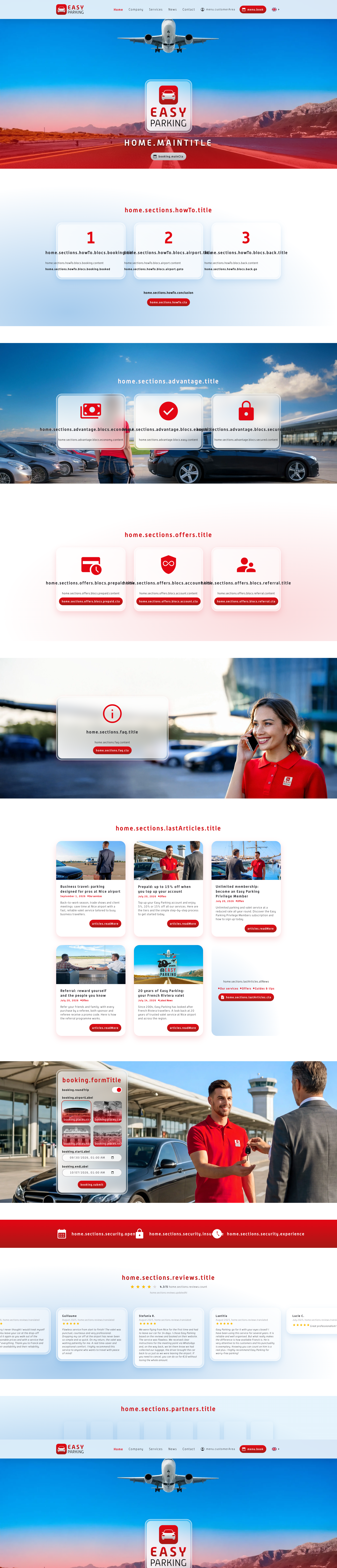 Aperçu du site