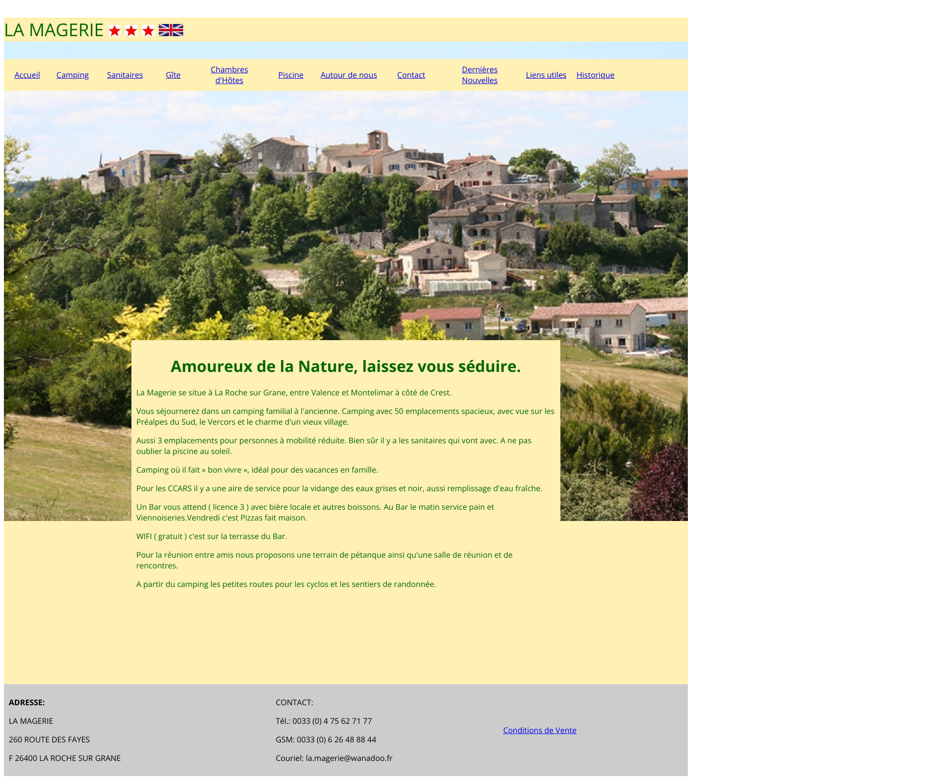 Aperçu du site
