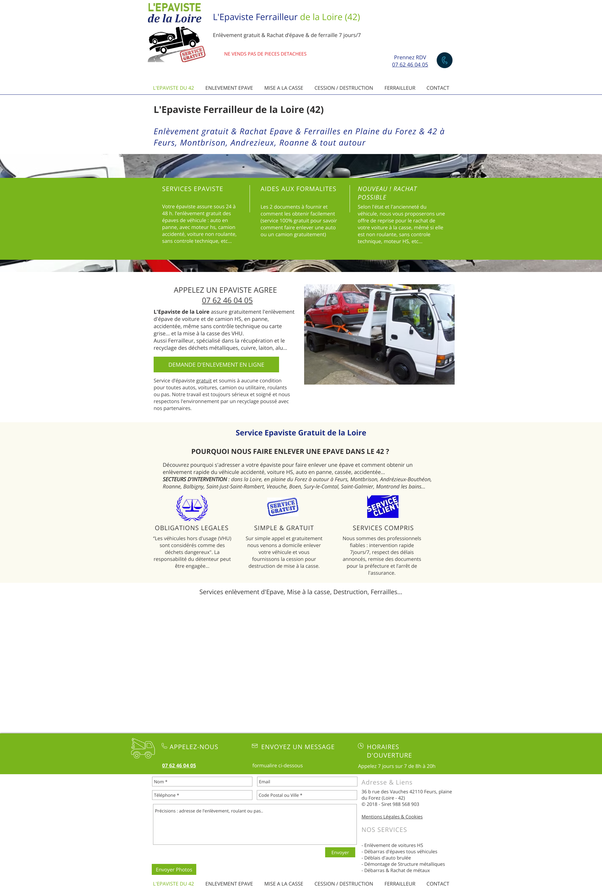 Aperçu du site
