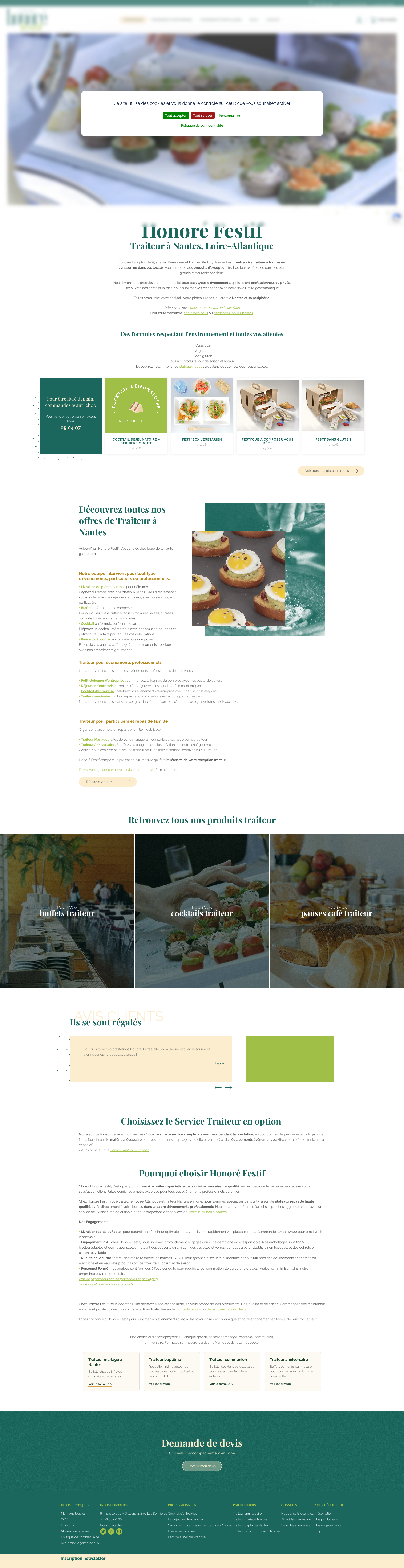 Aperçu du site