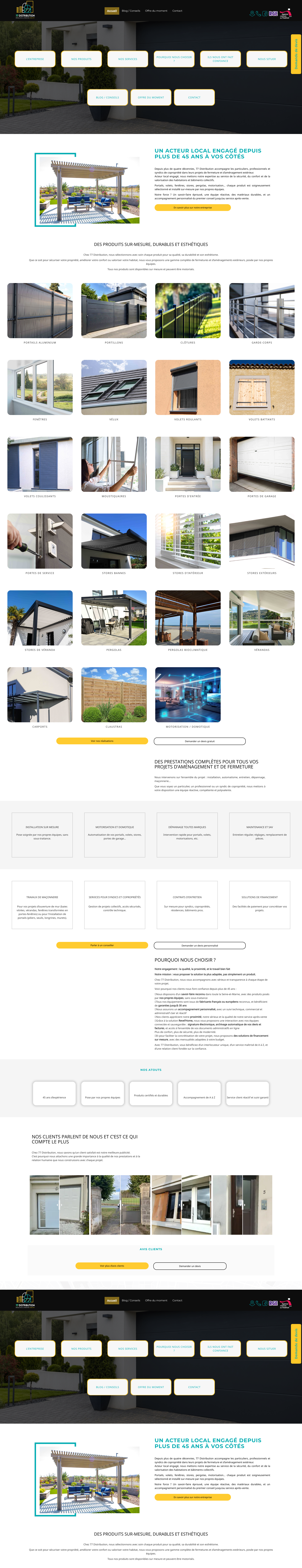 Aperçu du site
