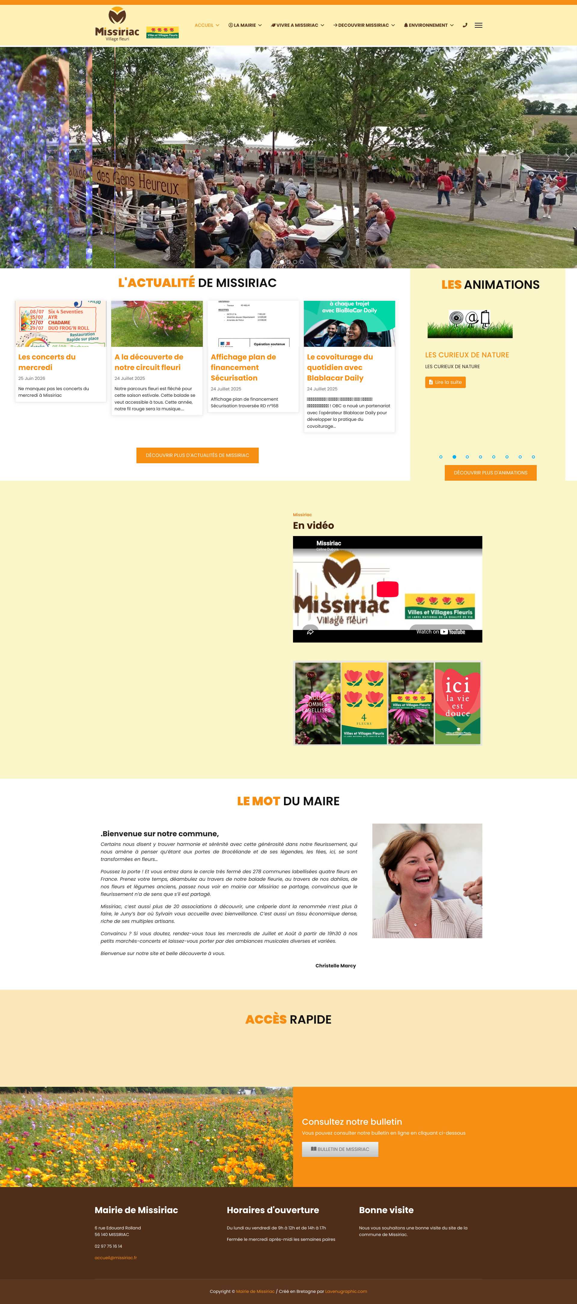 Aperçu du site