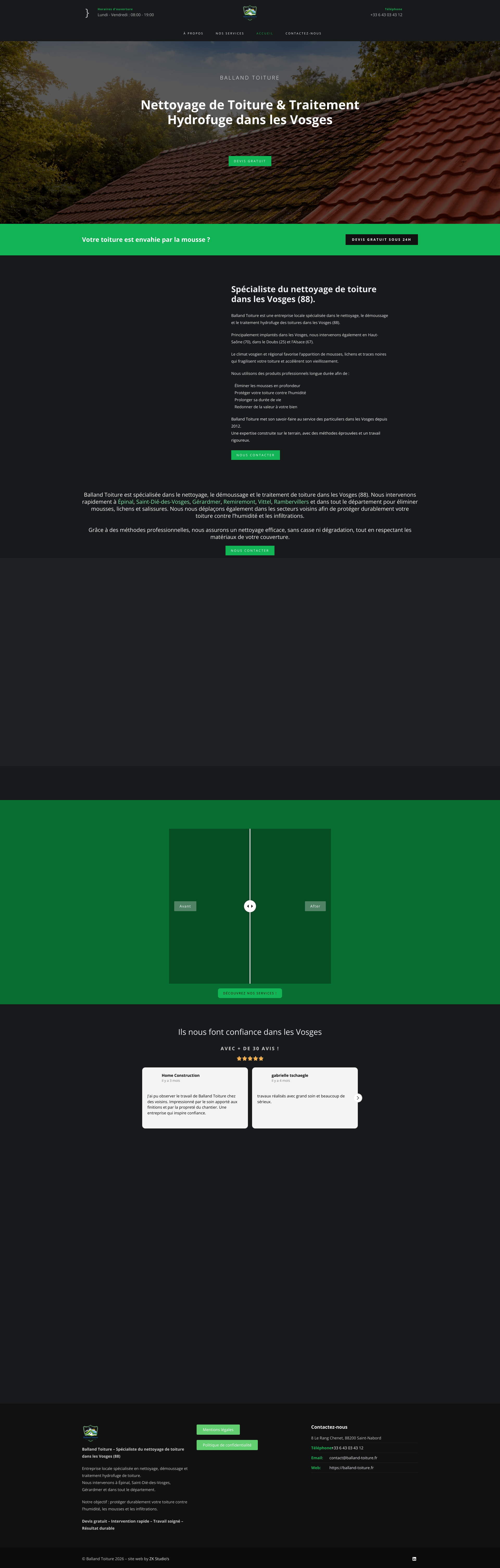 Aperçu du site
