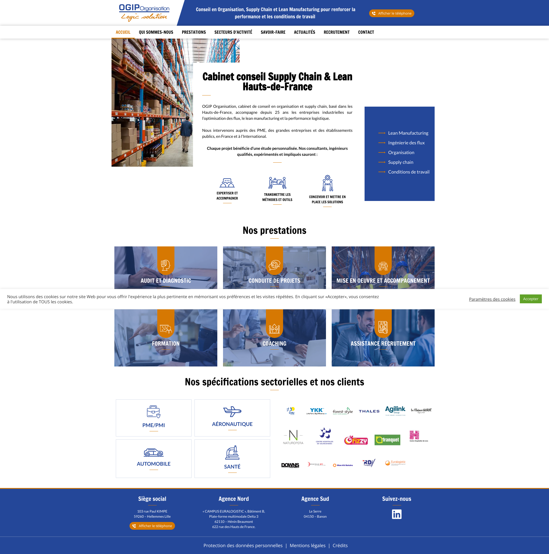 Aperçu du site