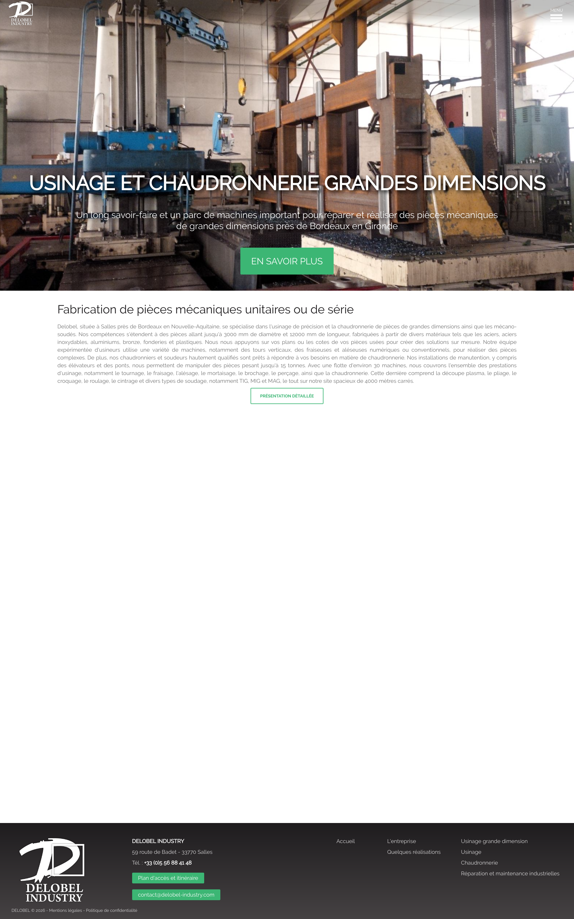 Aperçu du site