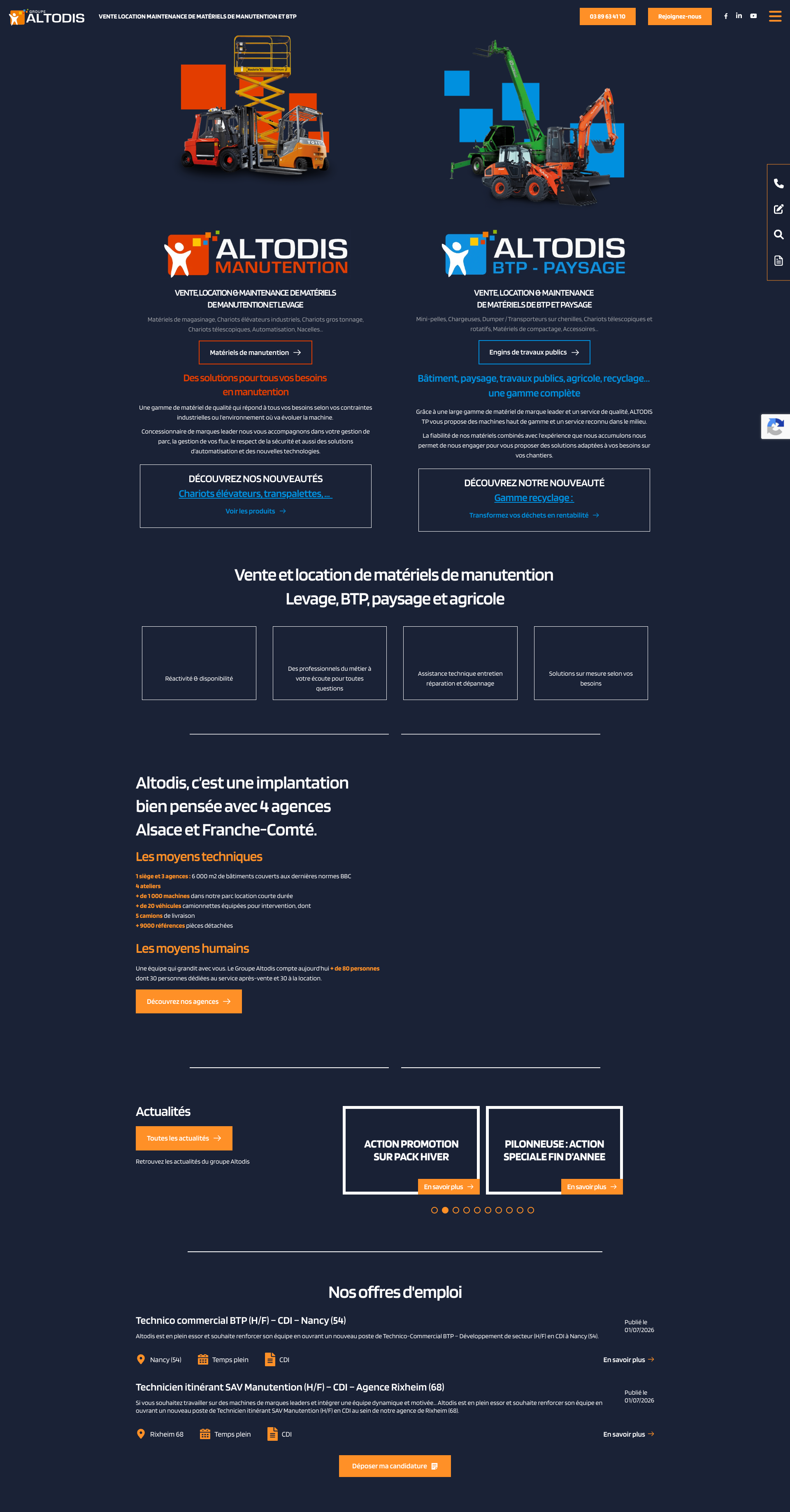 Aperçu du site