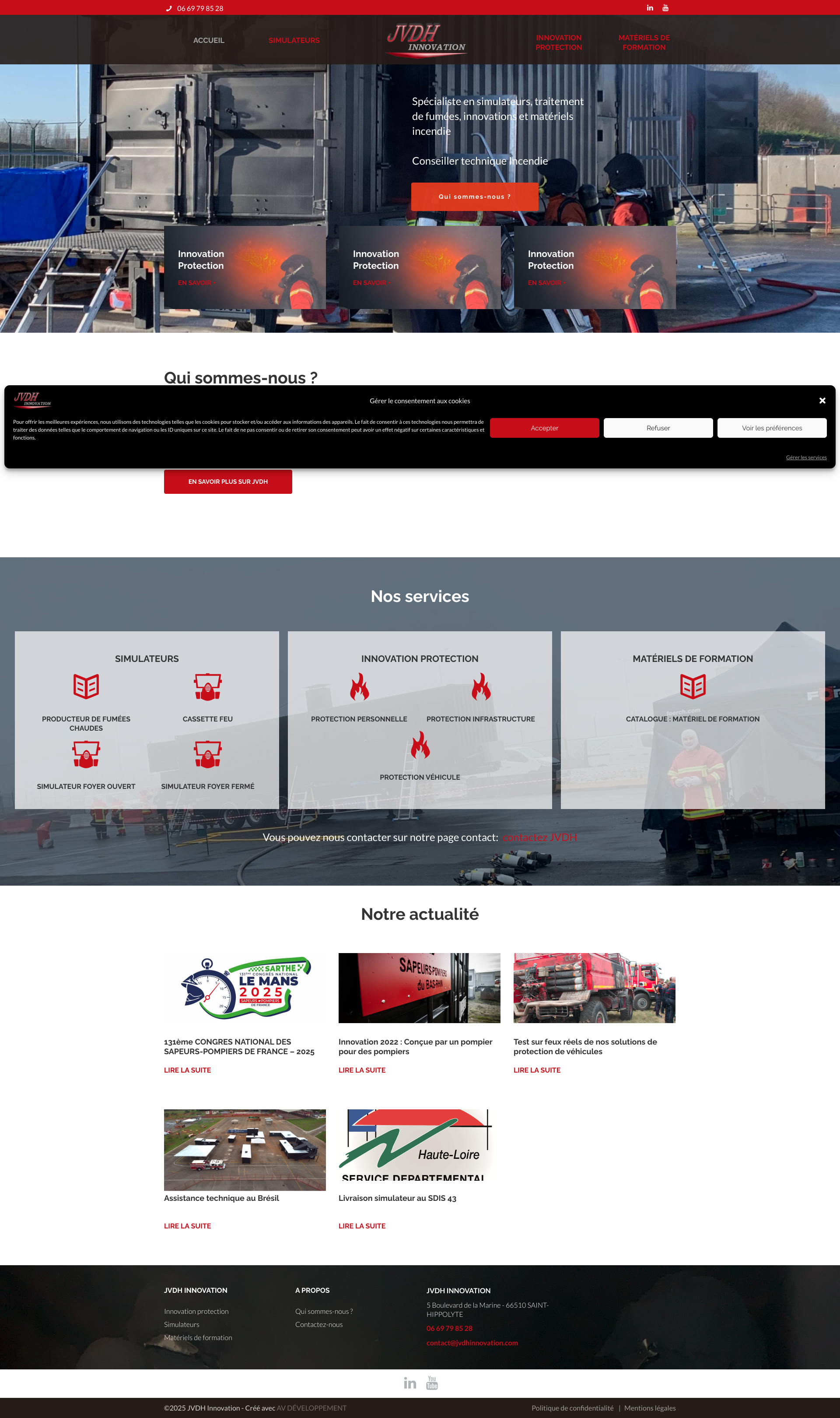 Aperçu du site