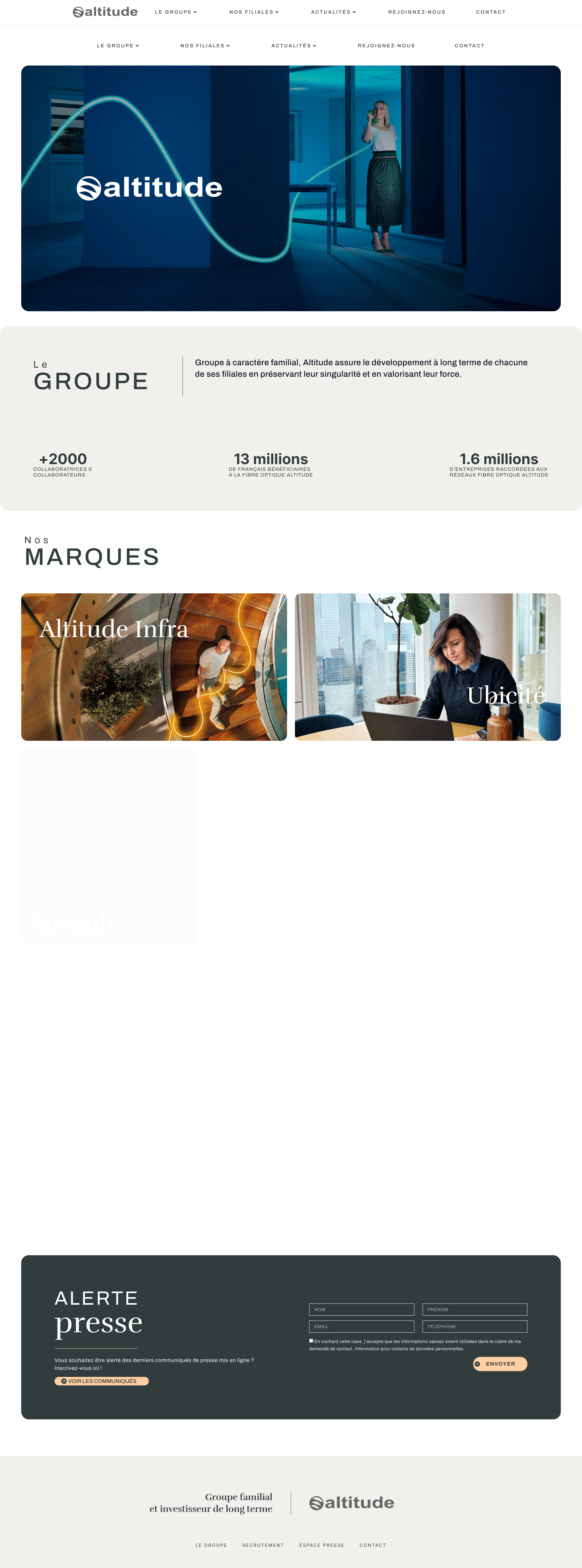 Aperçu du site