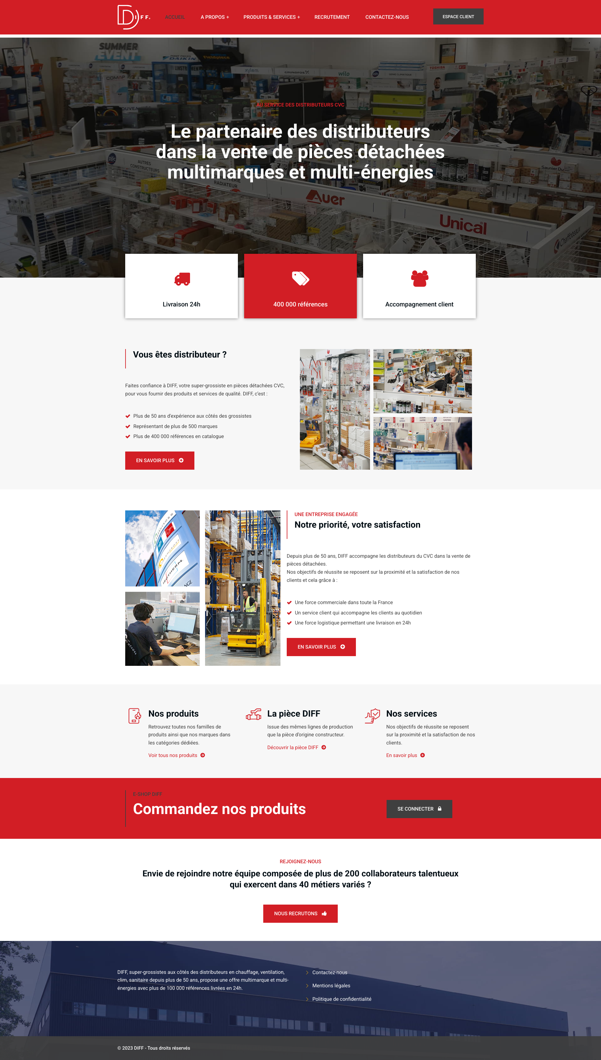 Aperçu du site