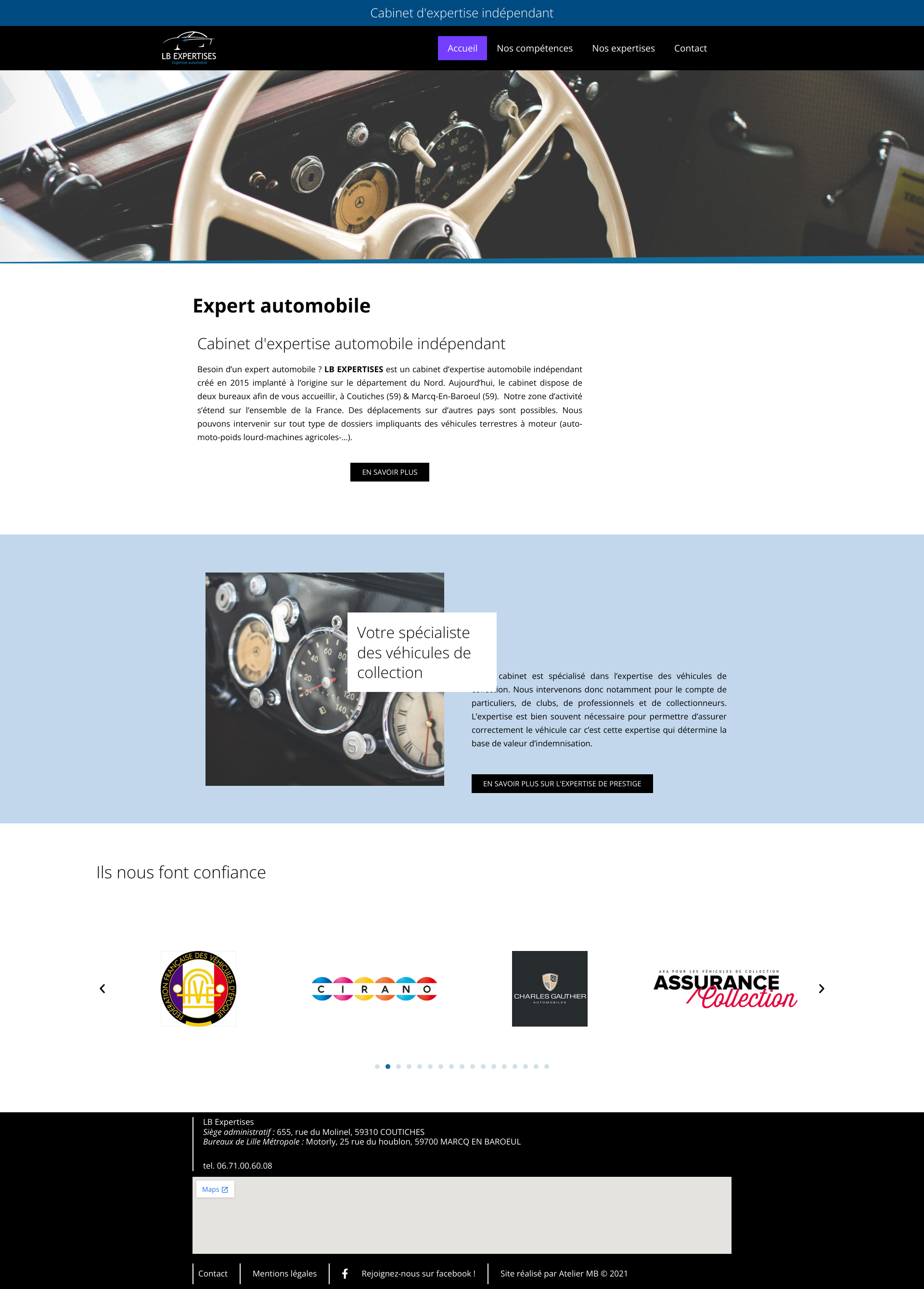 Aperçu du site