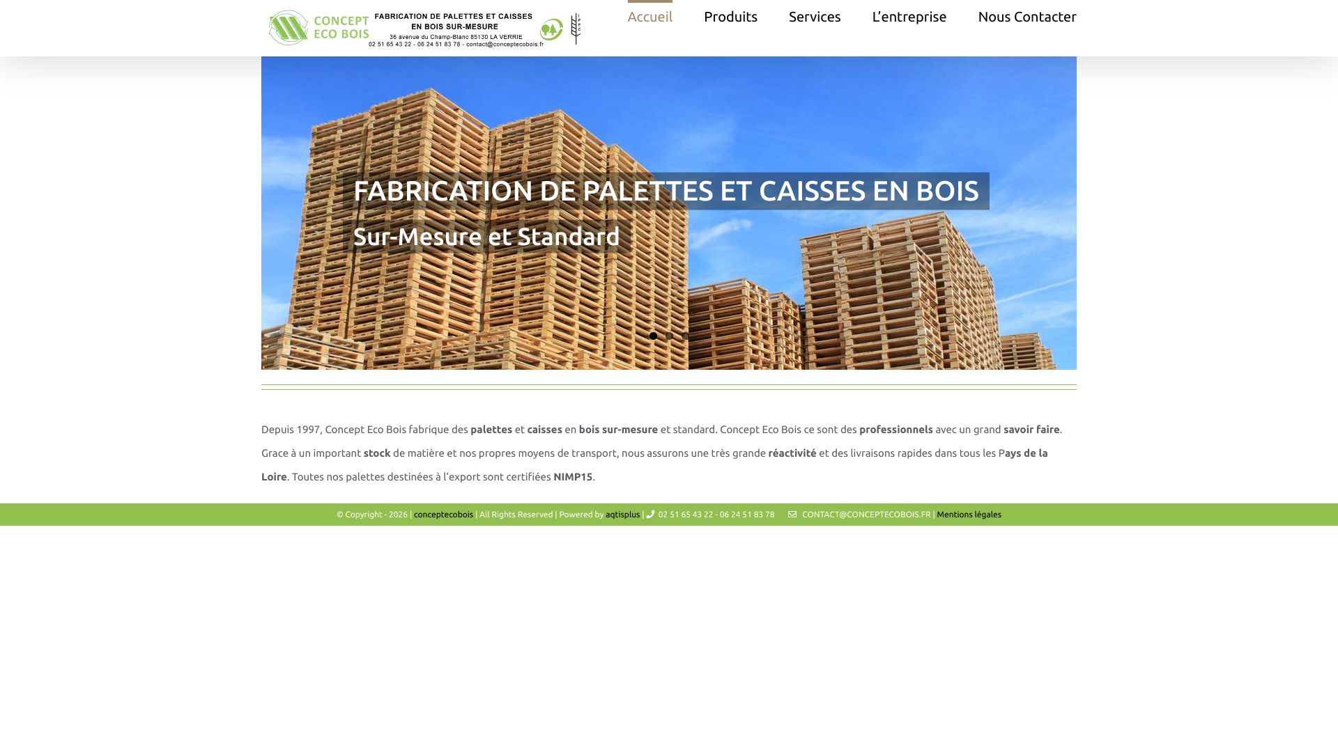 Aperçu du site
