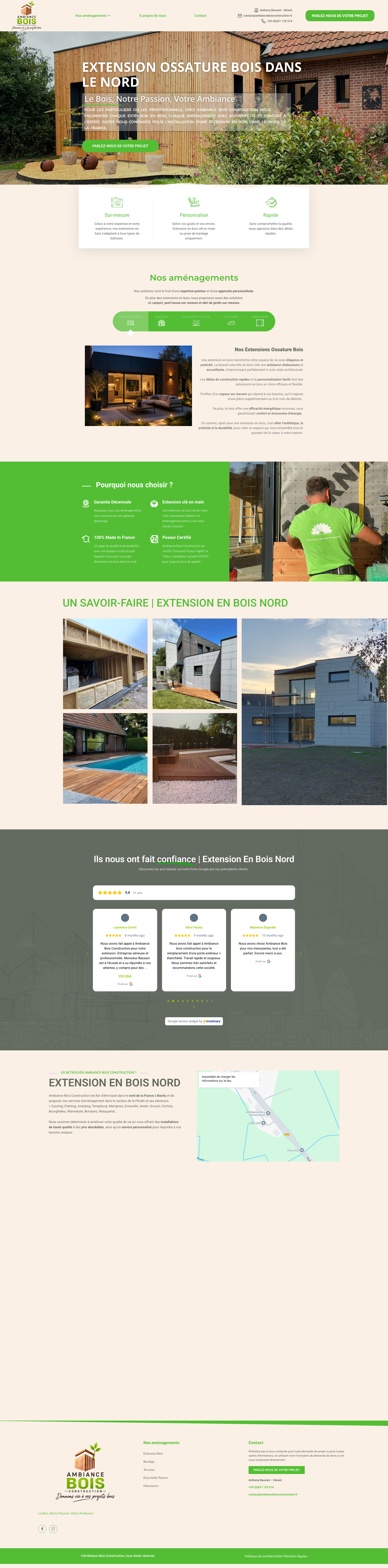 Aperçu du site