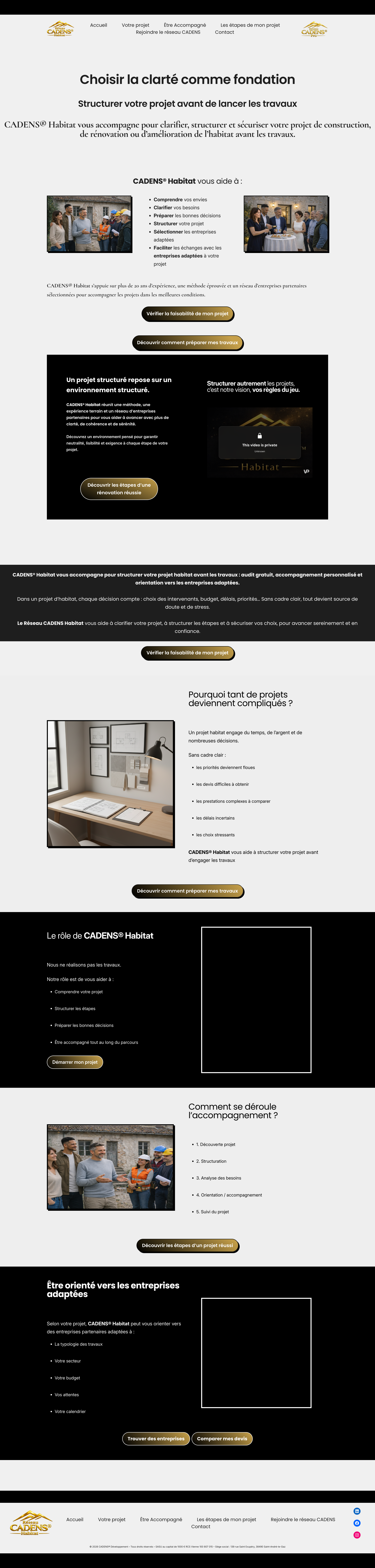 Aperçu du site