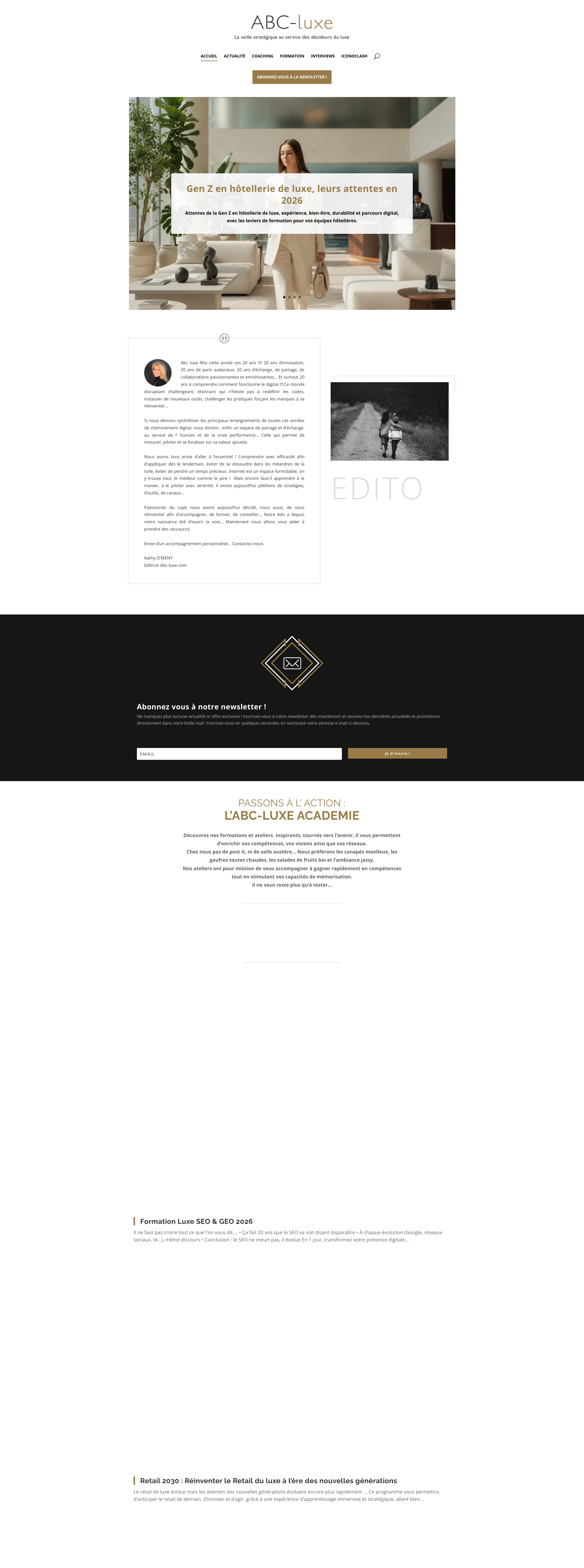 Aperçu du site