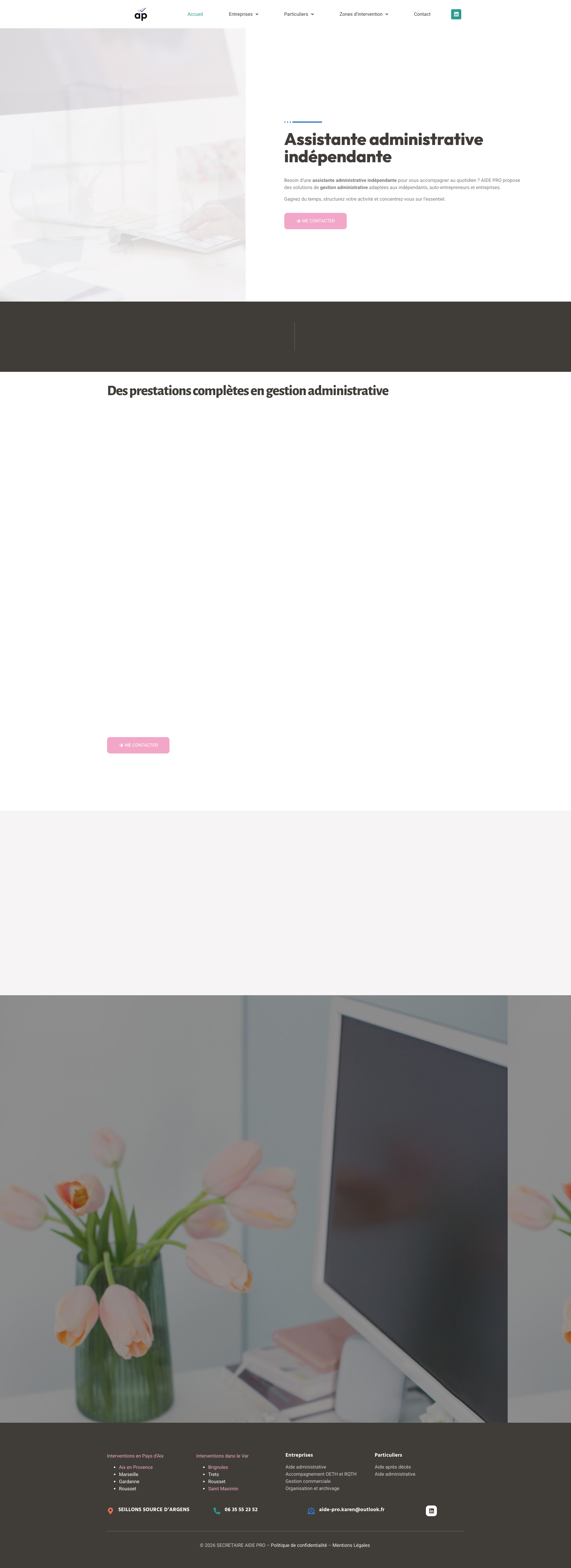 Aperçu du site