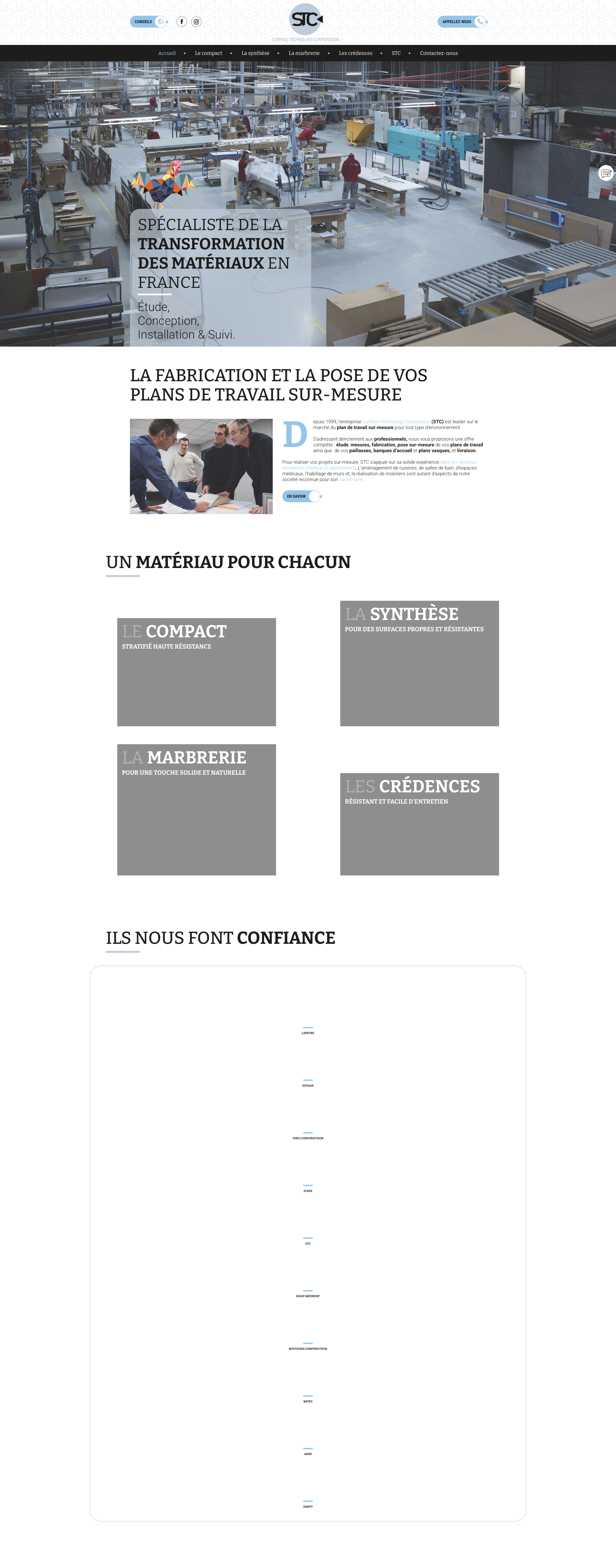 Aperçu du site