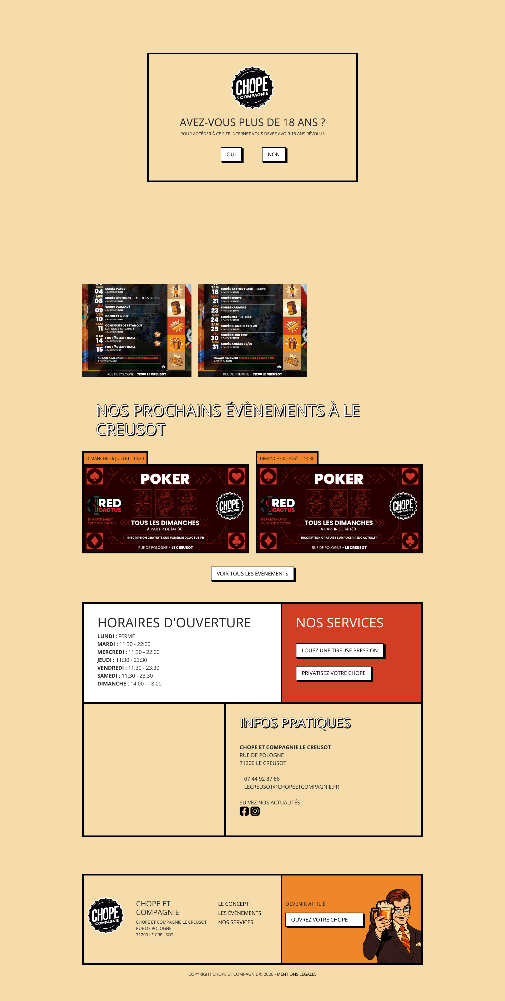 Aperçu du site