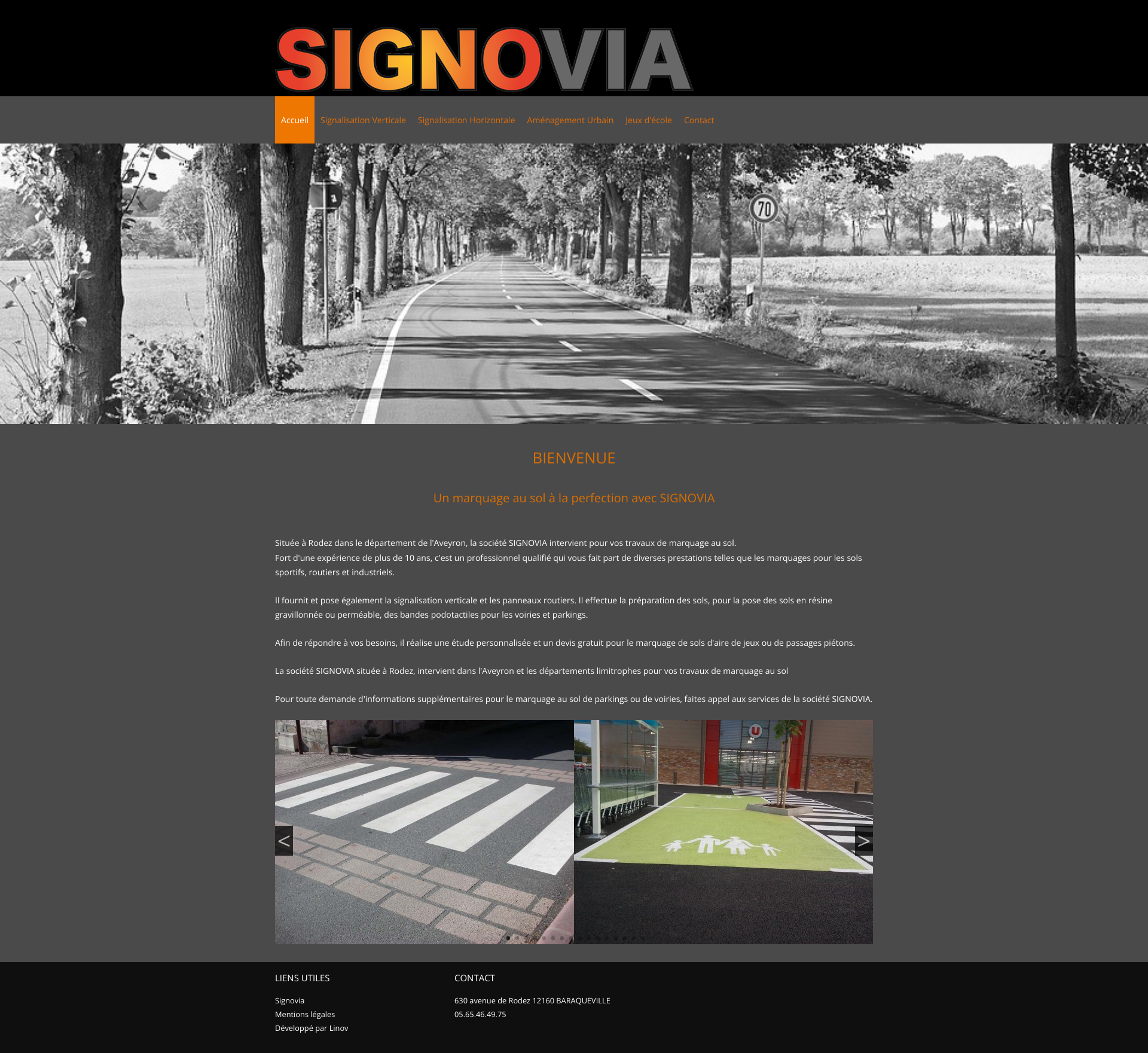 Aperçu du site