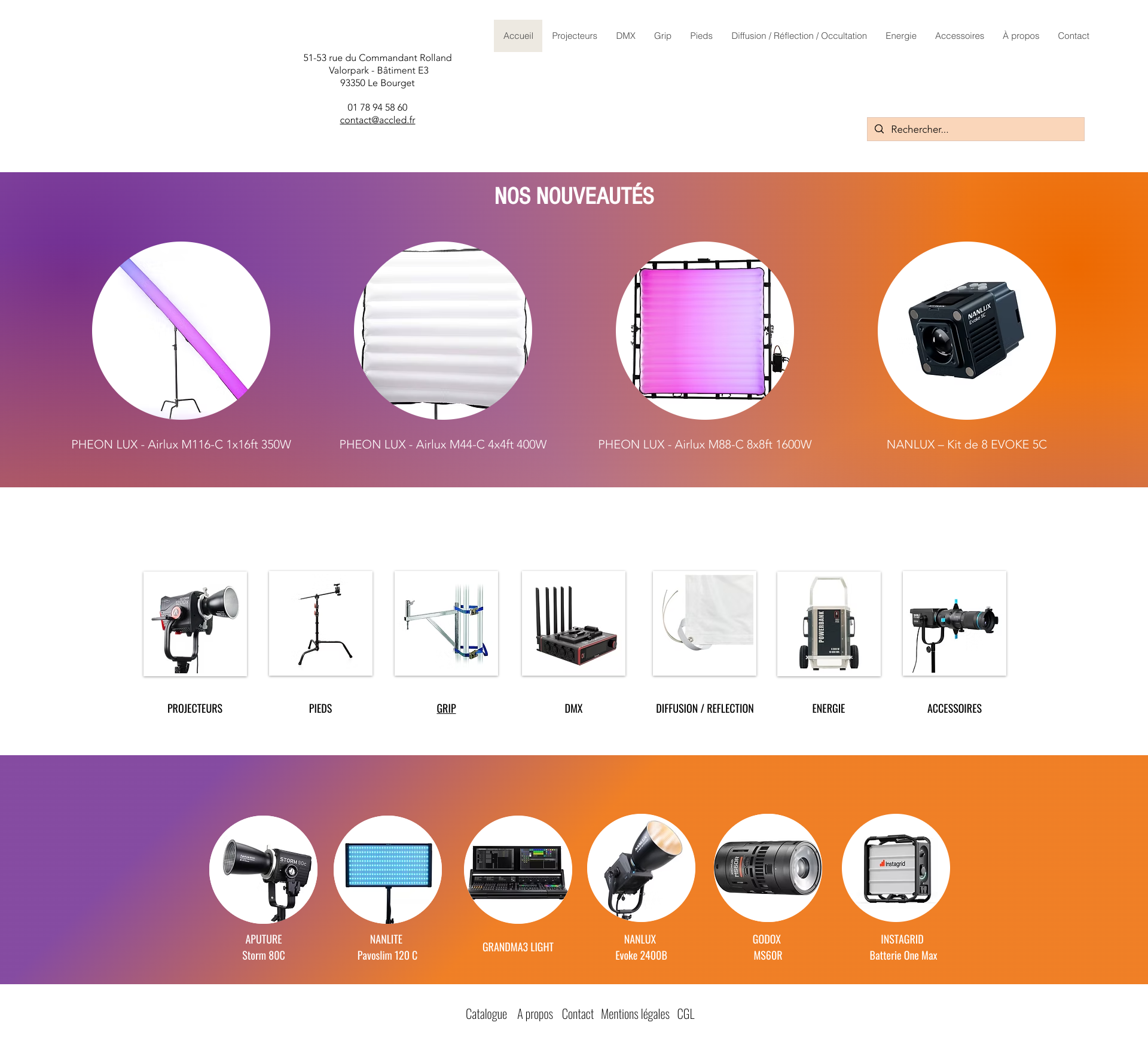 Aperçu du site