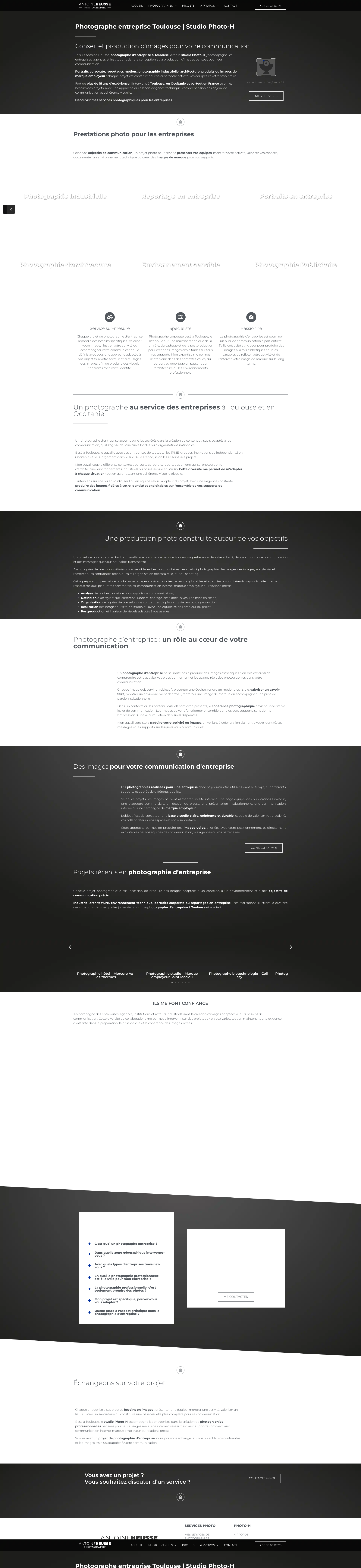 Aperçu du site
