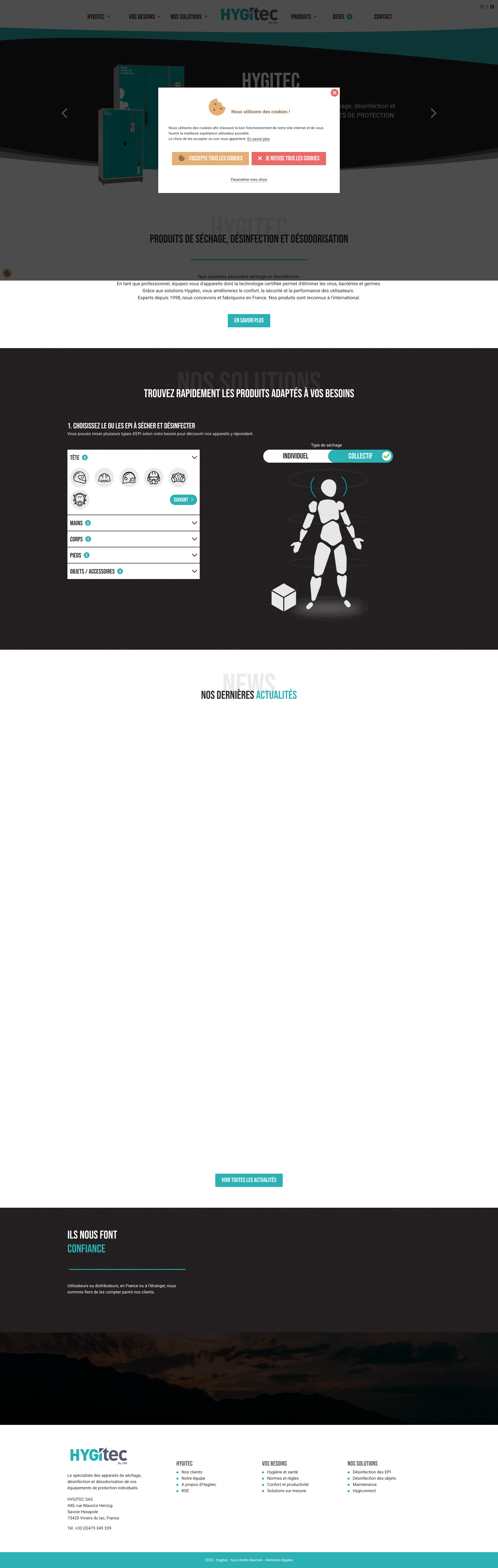 Aperçu du site