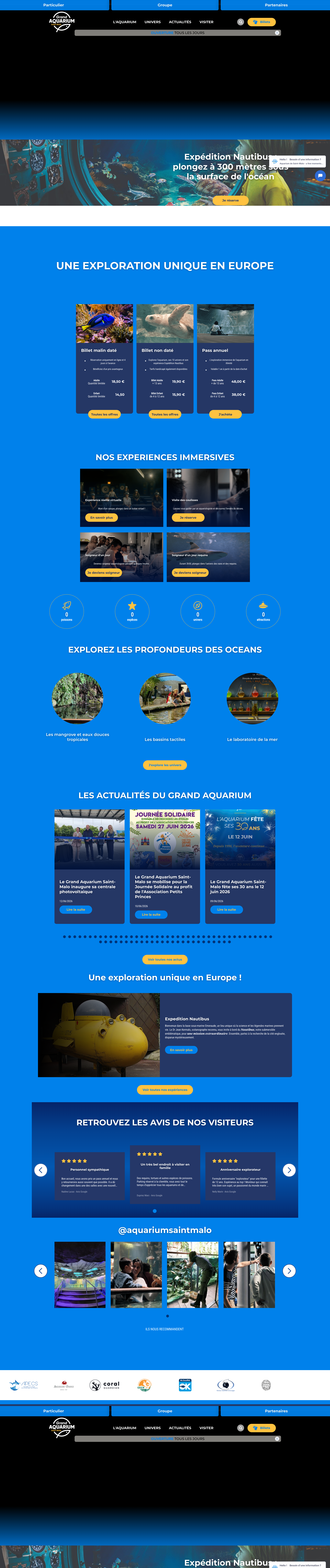Aperçu du site