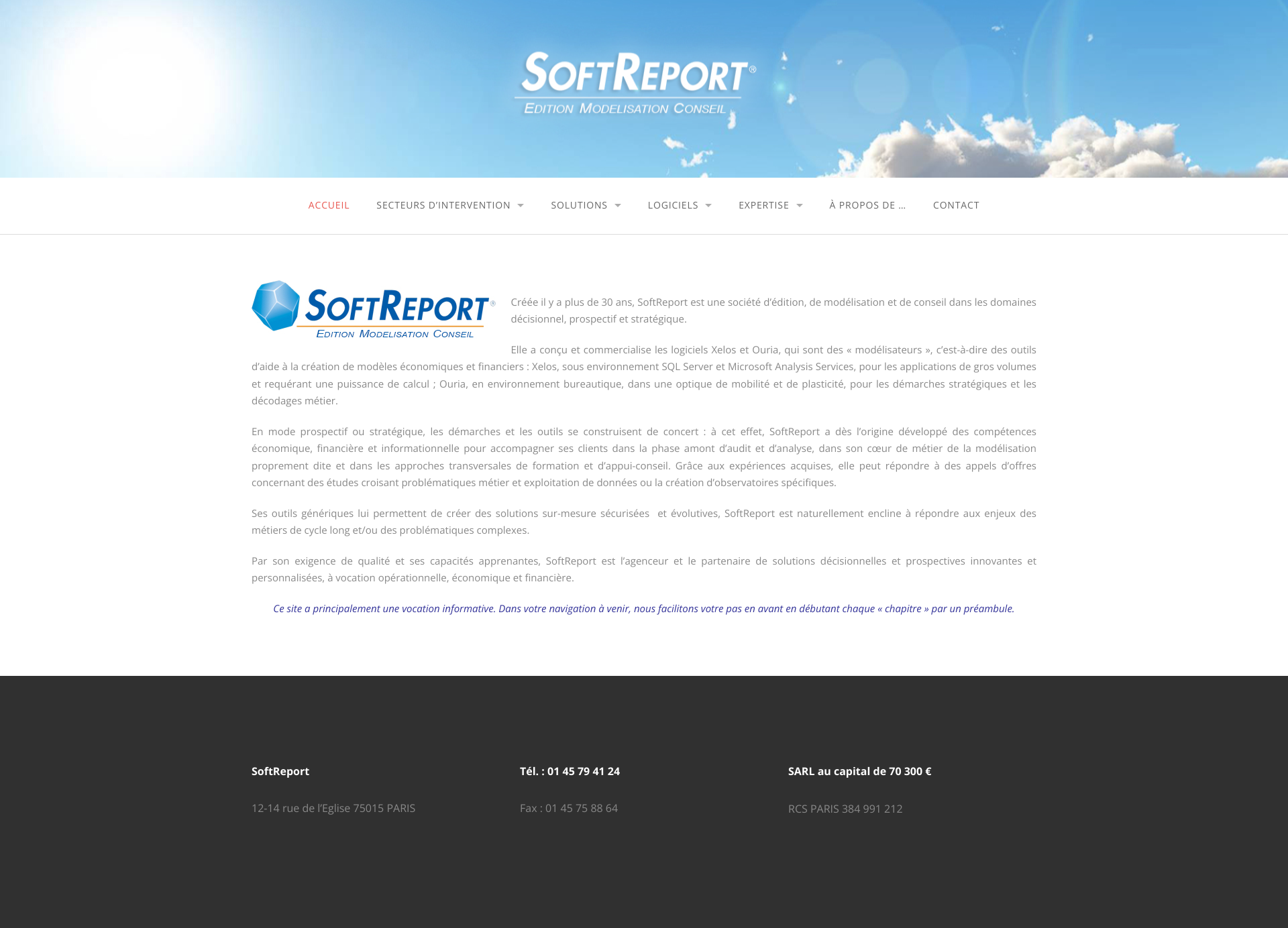 Aperçu du site