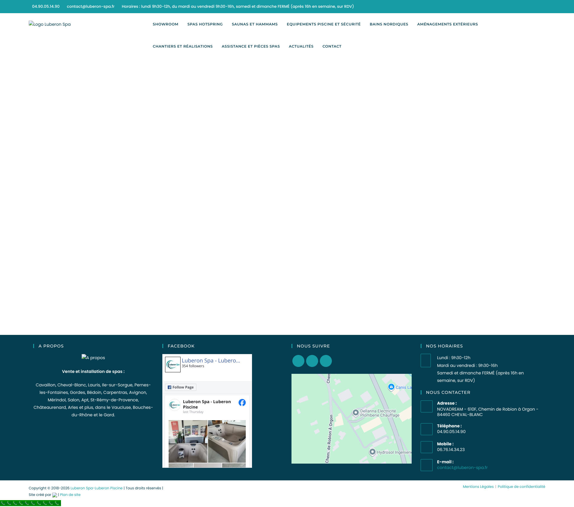 Aperçu du site